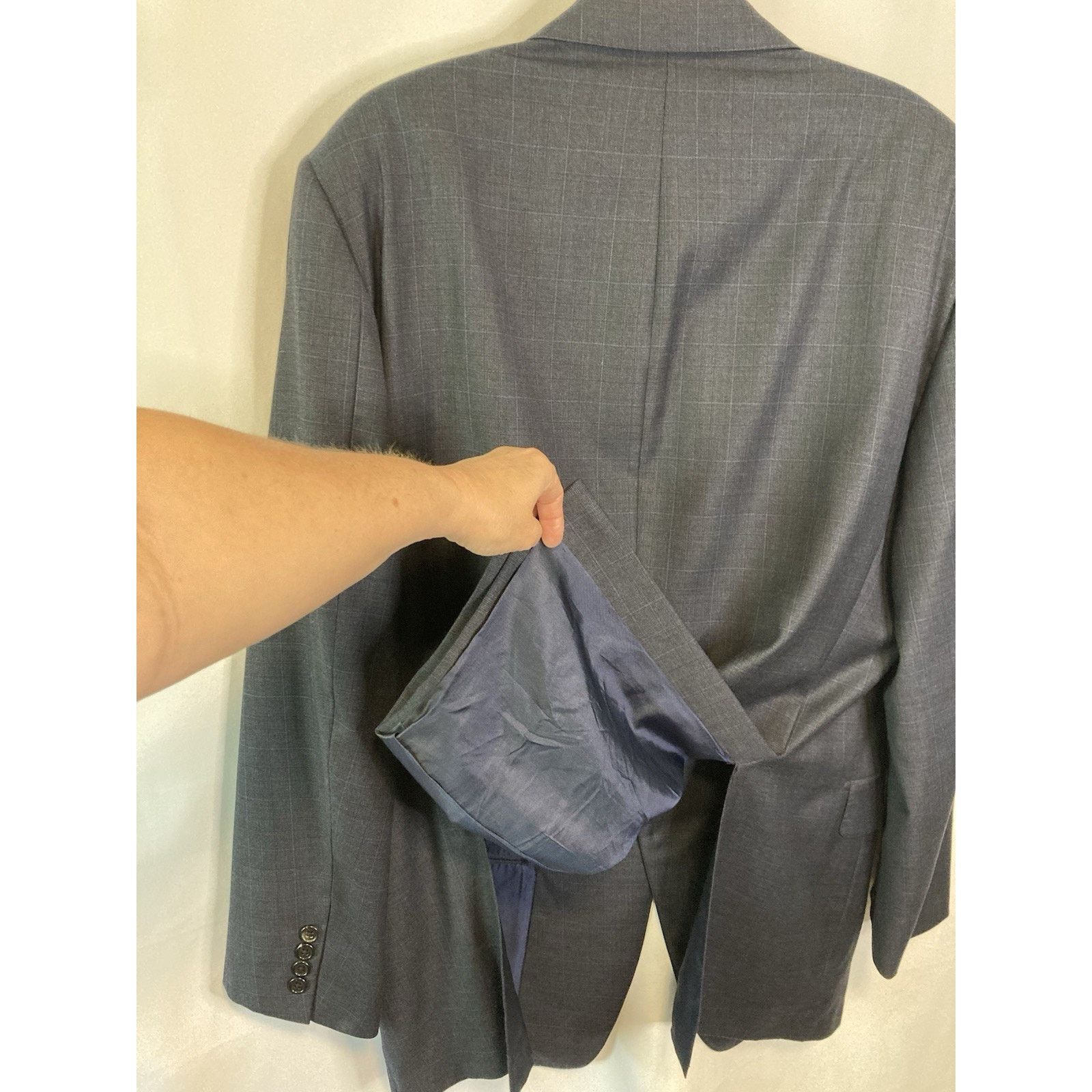 Hickey Freeman 46L Hickey Freeman LORO PIANA Wool Blazer Sport Jacket USA Size 46L - 6 Thumbnail