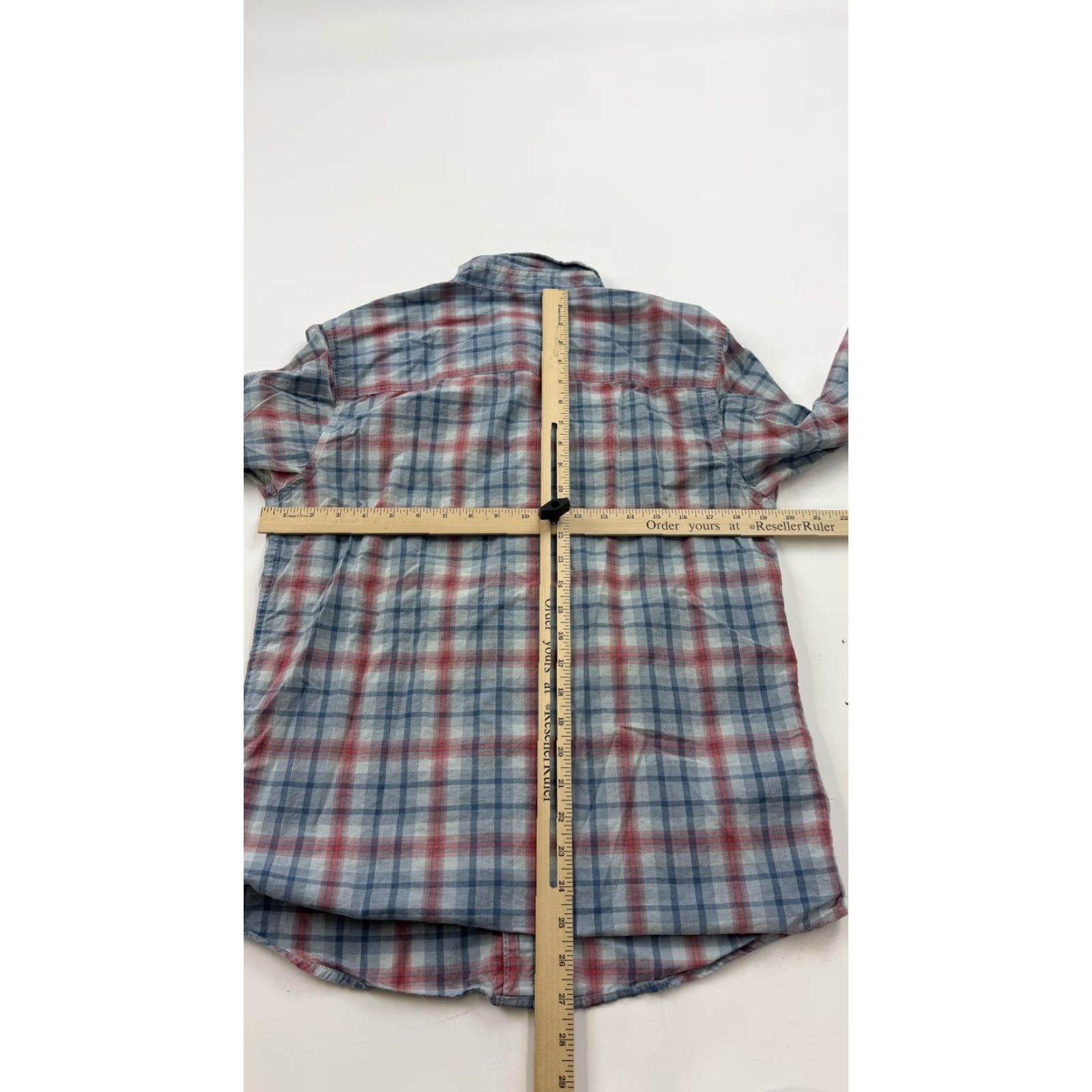 Vintage Columbia Shirt Mens Small Blue Red Plaid Long Sleeve Button Front Cotton Casual Shirt Size US S / EU 44-46 / 1 - 6 Thumbnail
