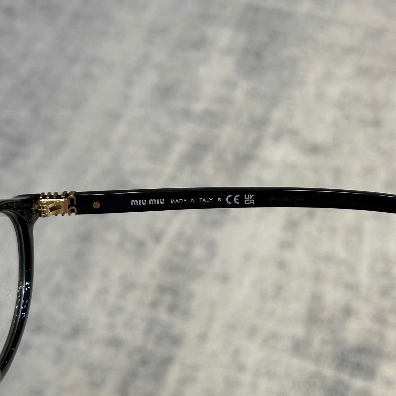 Miu Miu MIU MIU MU 09XV 16K1O1 Sunglasses BLACK Size ONE SIZE - 5 Thumbnail