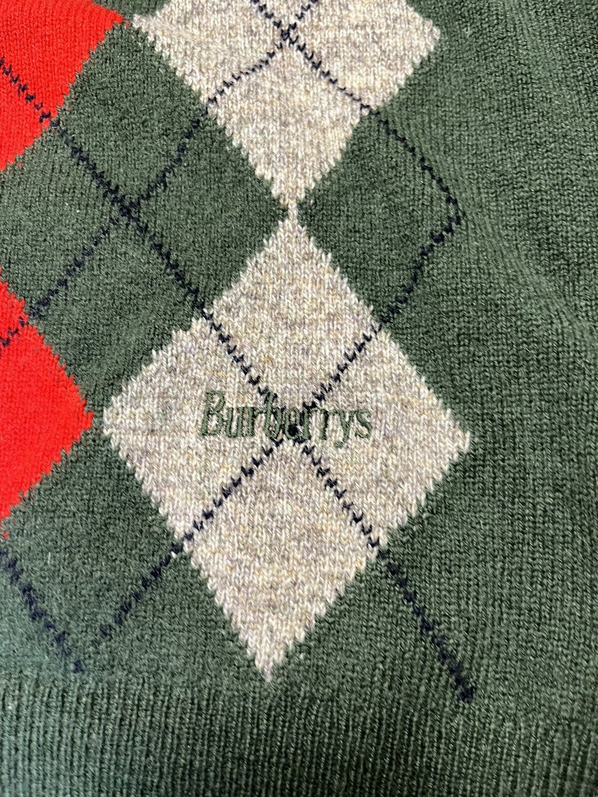 Burberry × Vintage Vintage Berberry multiple colour 100% wool rare sweater Size US L / EU 52-54 / 3 - 3 Thumbnail
