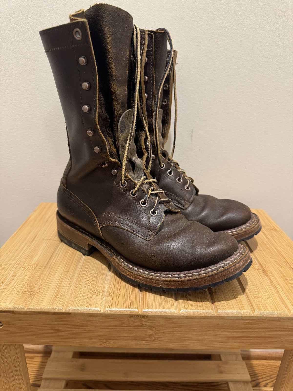 White's Boots White’s Bounty Hunter Horween Cinnamon Waxed Flesh 6.5E Size US 6.5 / EU 39-40 - 3 Thumbnail