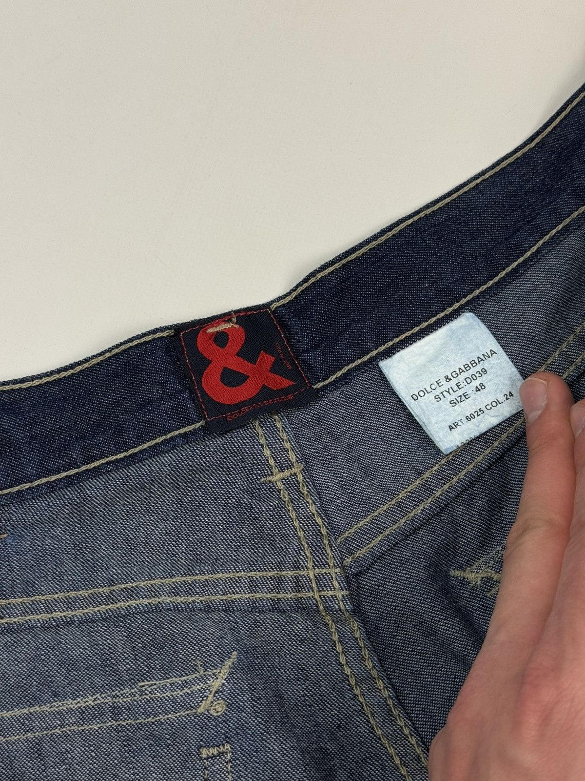 Dolce & Gabbana Y2K Vintage Dolce&Gabbana Denim Chino Style Women’s Pants Size 34" / US 12 / IT 48 - 10 Thumbnail