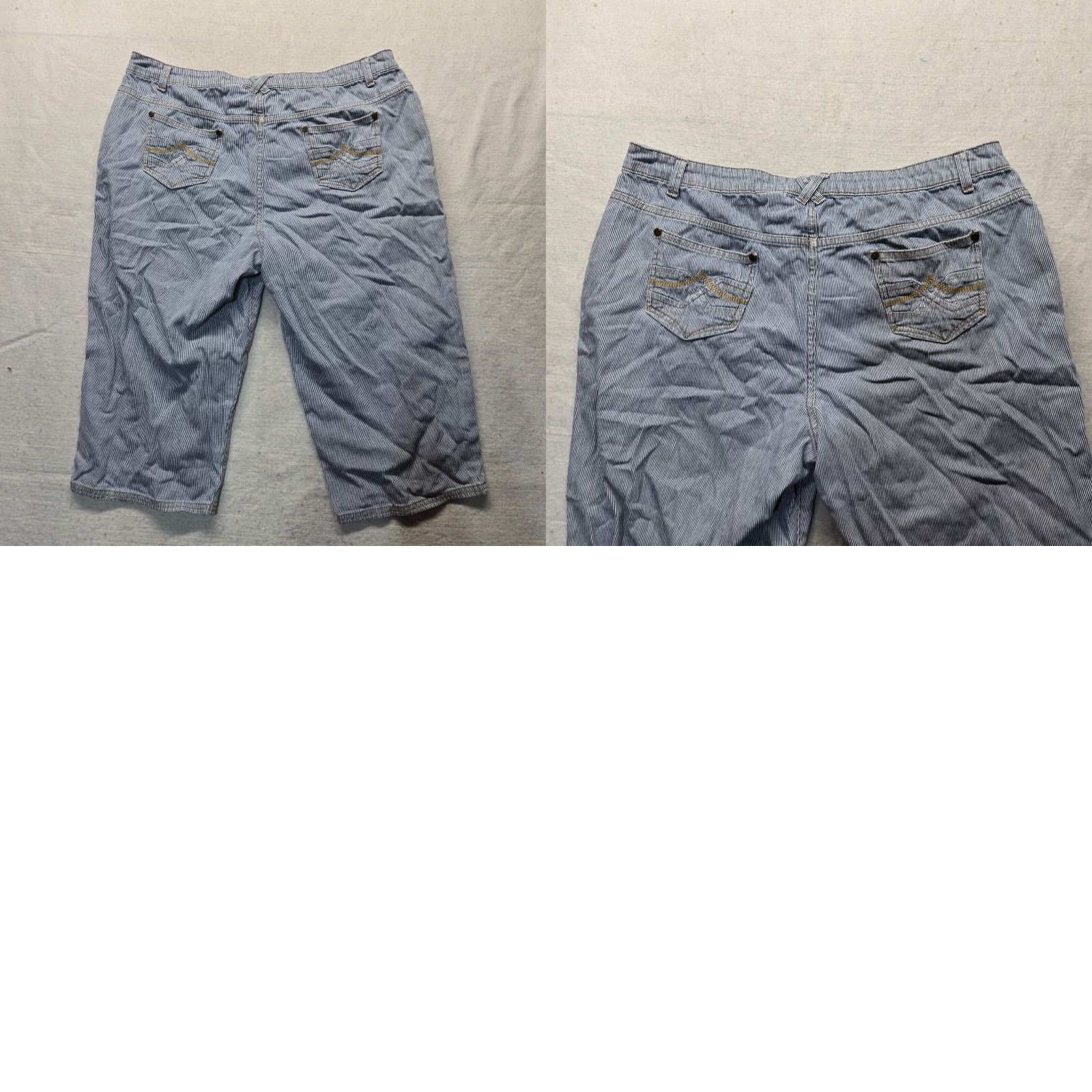 Vintage Kim Rogers Pants Capri Blue 18 Plus Size Women Adult Capri Pants Blue Kim Rogers 18 Plus Size Womens Pant Capri Formal Vintage No 18? Size 26" / US 2 / IT 38 - 8 Thumbnail