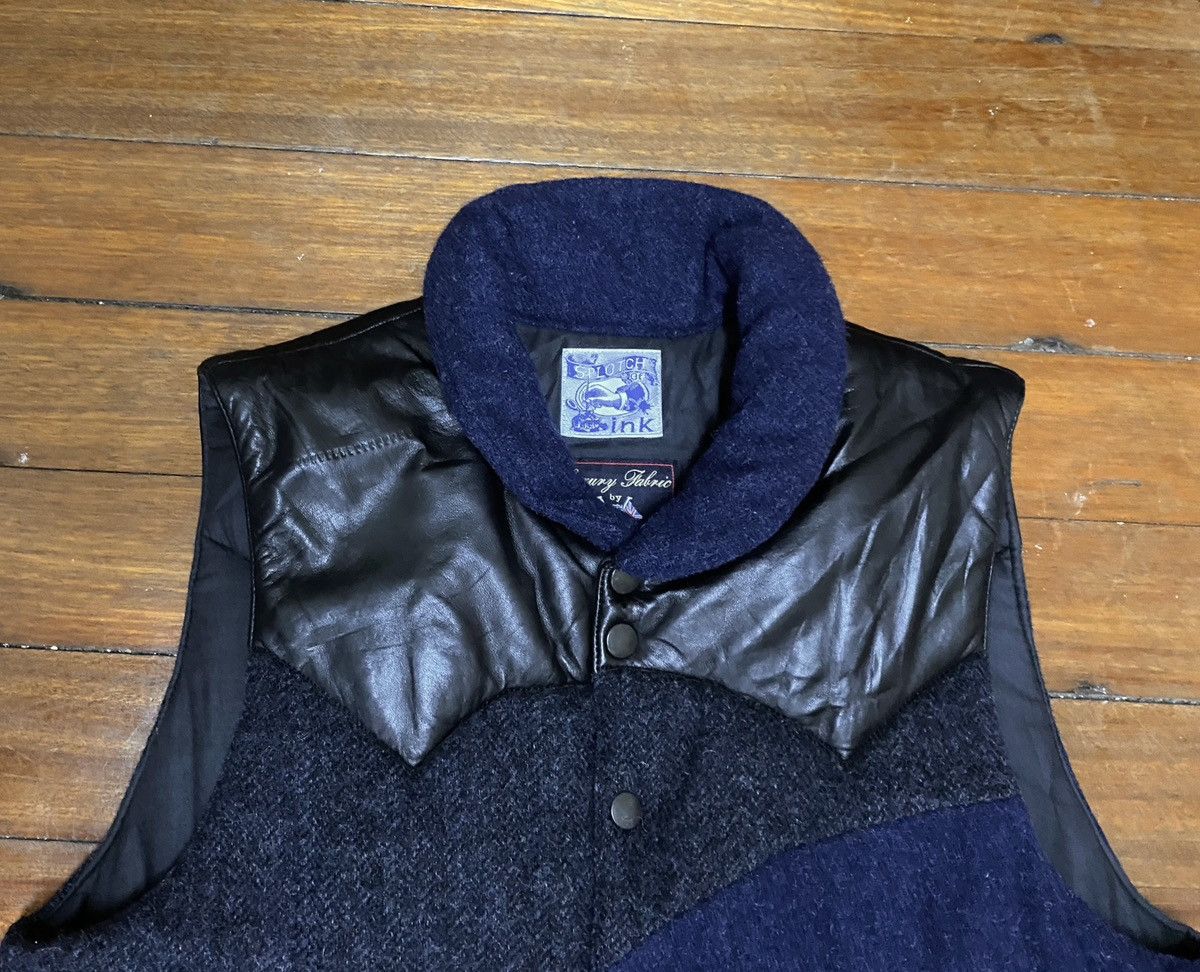 Japanese Brand × Vintage Rare Design Vintage Splotch Of Ink Wool Puffer Vests 2000s Size US L / EU 52-54 / 3 - 4 Thumbnail