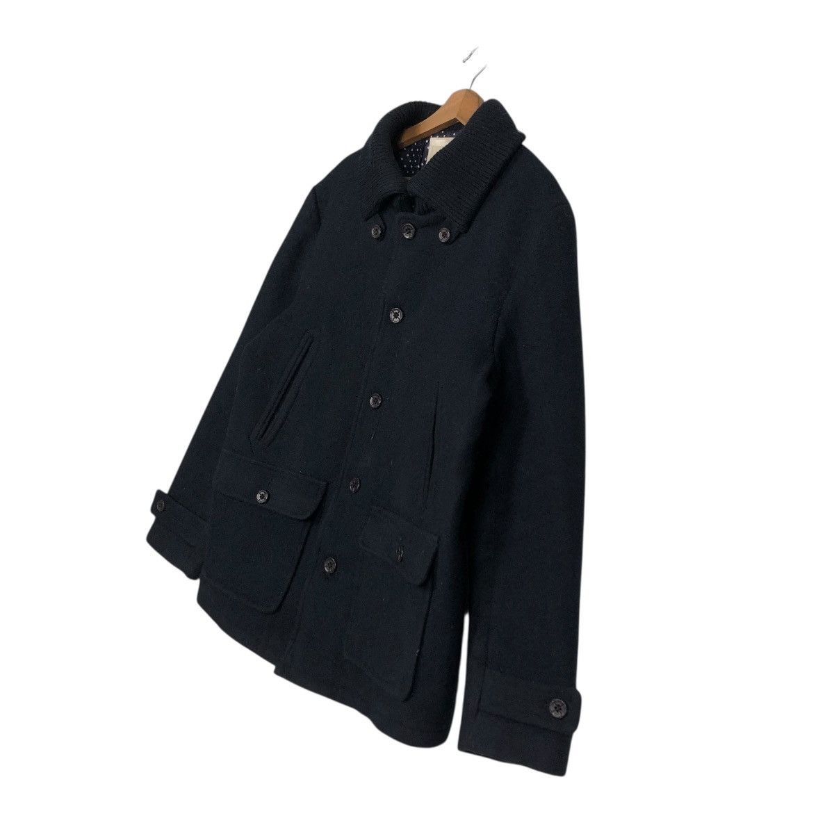 Japanese Brand 🔥VINTAGE WOOL CHORE JACKET DOUBLE COLLAR IKKA ISSEY MIYAKE Size US XL / EU 56 / 4 - 4 Thumbnail