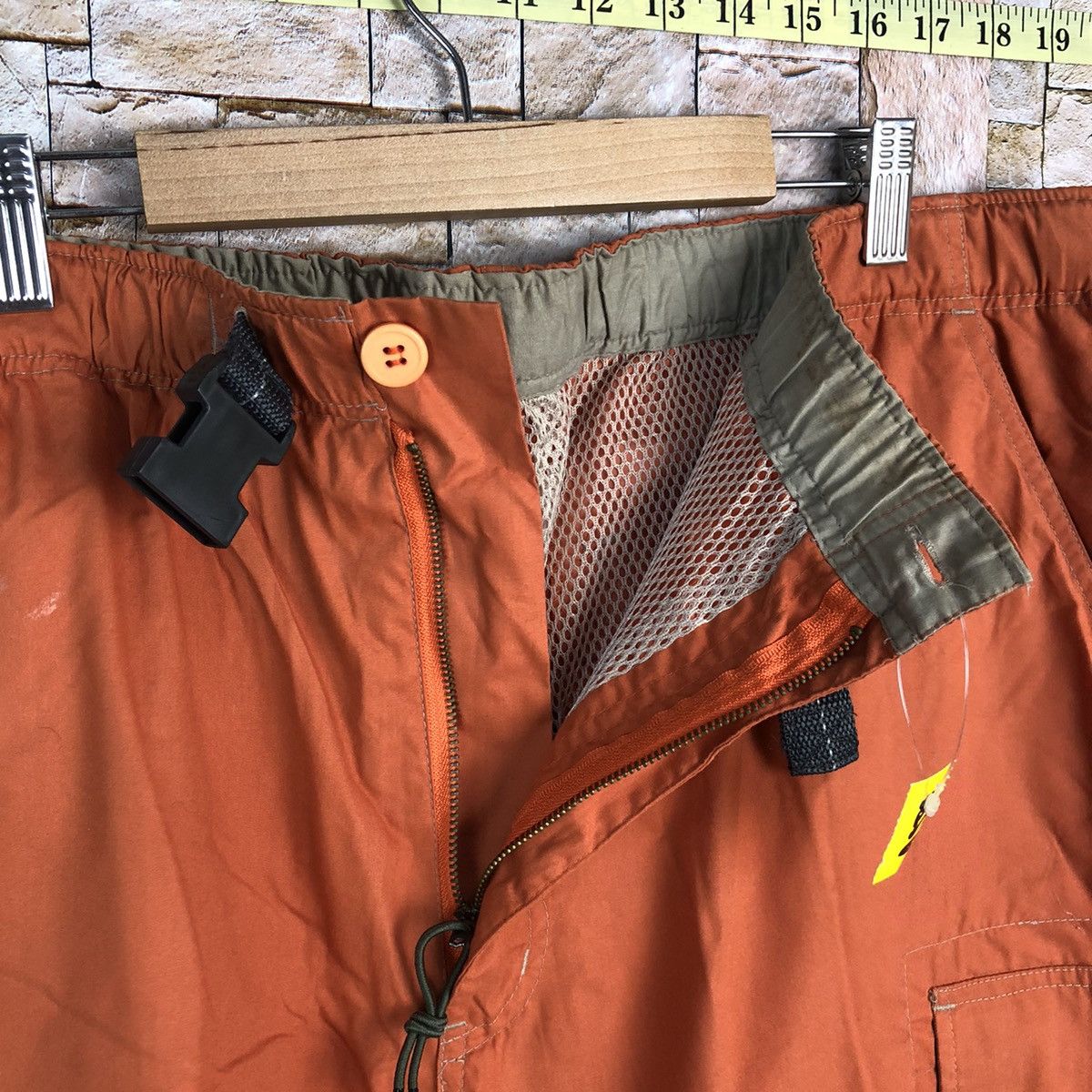Japanese Brand Scommesso Orange Cargo Multipocket Pants #A580 Size US 33 - 11 Thumbnail
