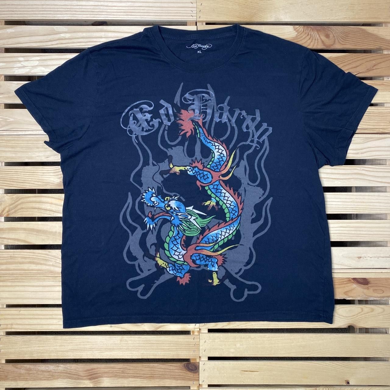 Ed Hardy Ed Hardy Tattoo Dragon Black Y2K Designer Tee Size XL Size US XL / EU 56 / 4 - 1 Thumbnail