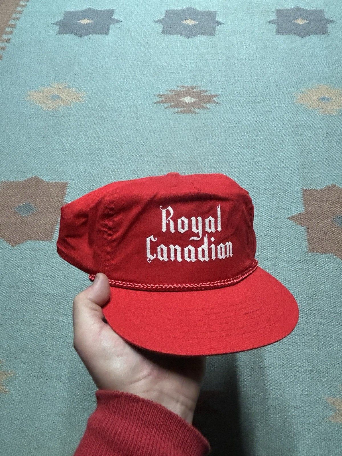 Vintage Vintage SnapBack hat royal canadian whiskey alcohol drunk Size ONE SIZE - 1 Thumbnail