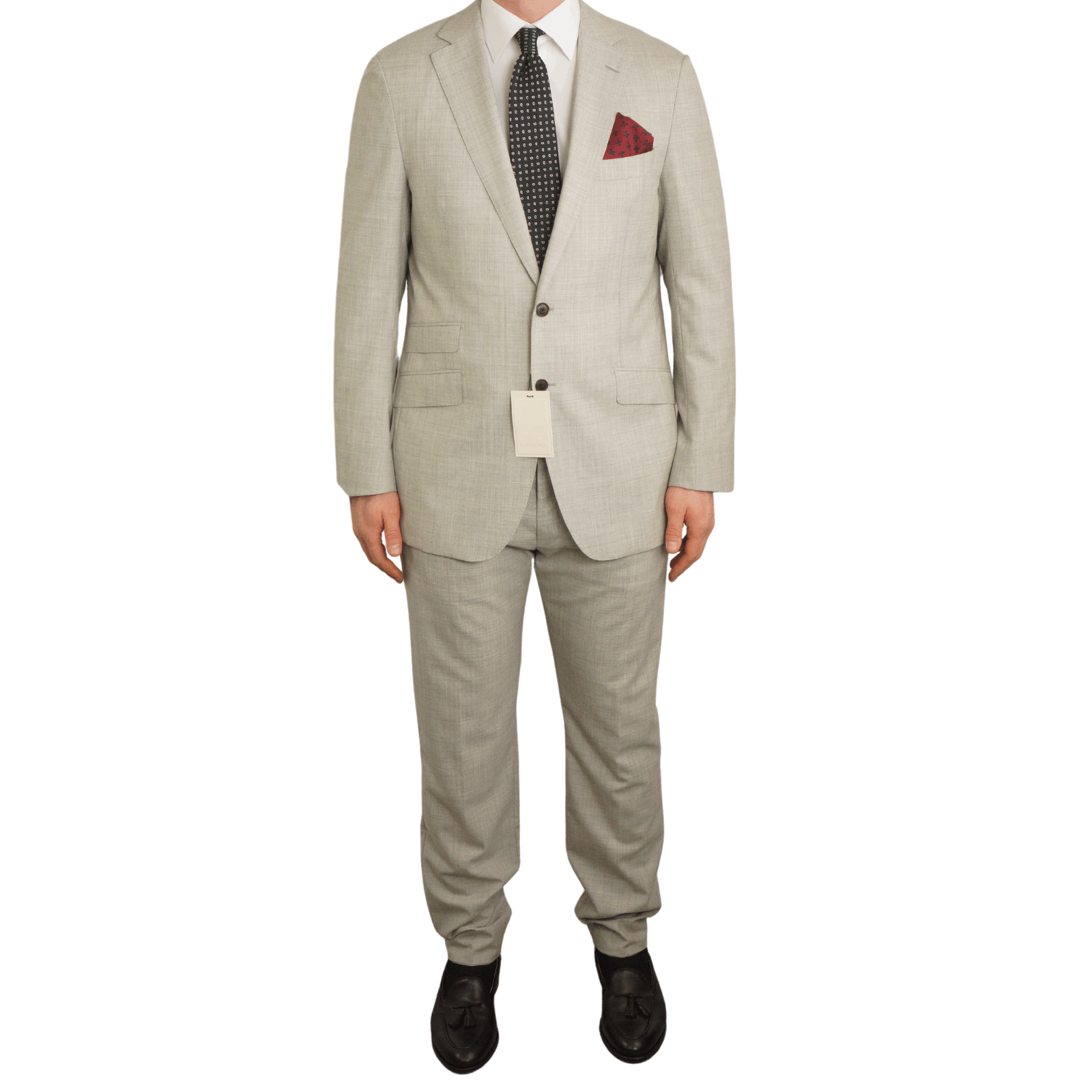 image of Men Suitsupply Suit Sienna Grey Straight Slim Eu56L Uk/us46L