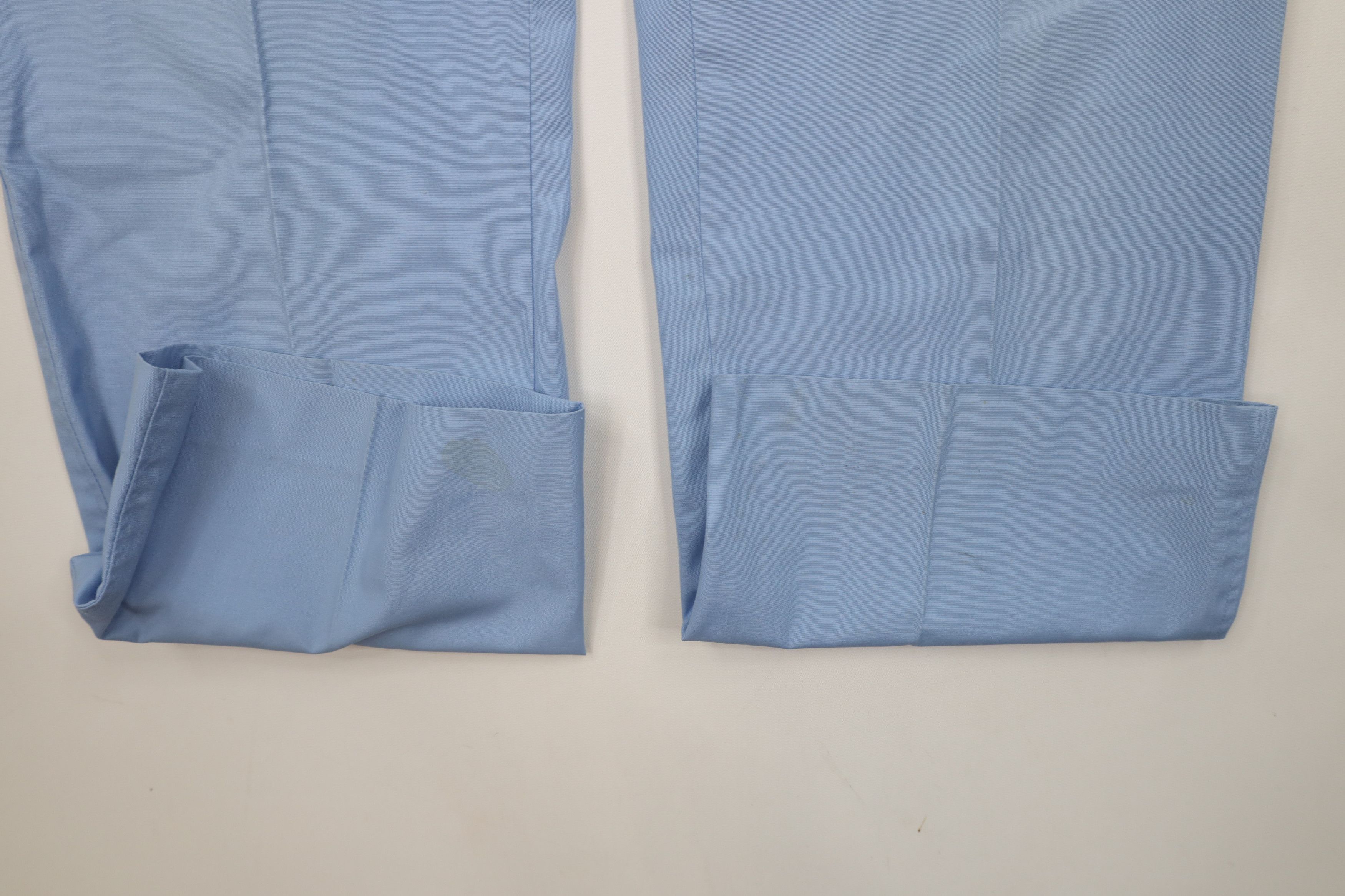 Vintage Vintage 70s Streetwear Flared Wide Leg Chino Pants Blue Size US 36 / EU 52 - 7 Thumbnail