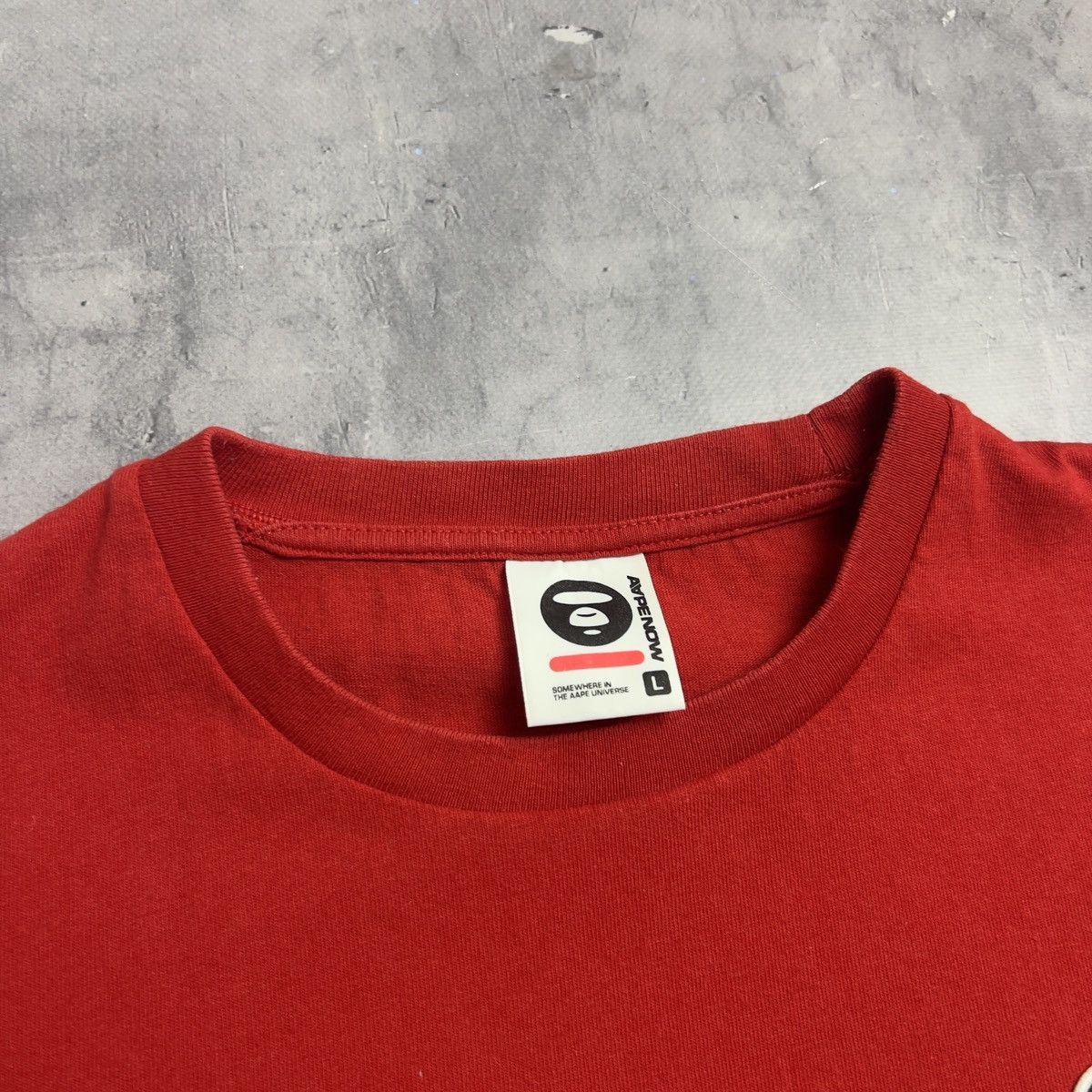 Aape Rare! Aape Bathing Ape Face Patch Logo Tee Y2K SK8 Size US L / EU 52-54 / 3 - 10 Thumbnail