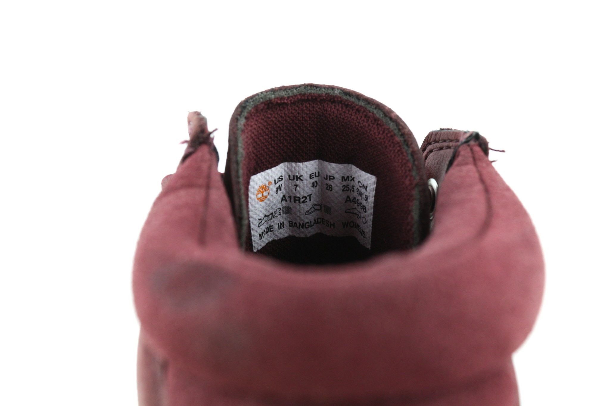 Timberland A1R2T-A4898 EU39/40 Purple Leather Lace Boots Shoes 81136 Size US 8 / IT 38 - 11 Thumbnail