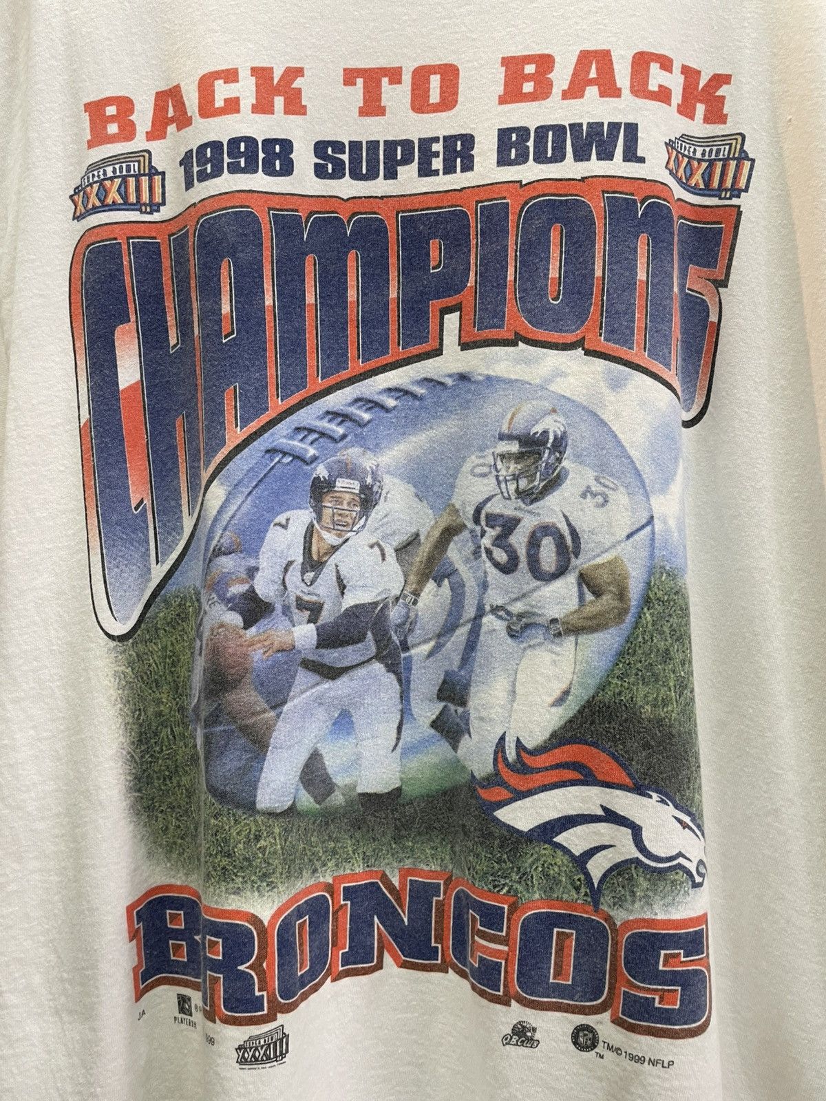 Band Tees × NFL × Vintage 1998 Super Bowl Champions Denver Broncos Size US XL / EU 56 / 4 - 2 Thumbnail
