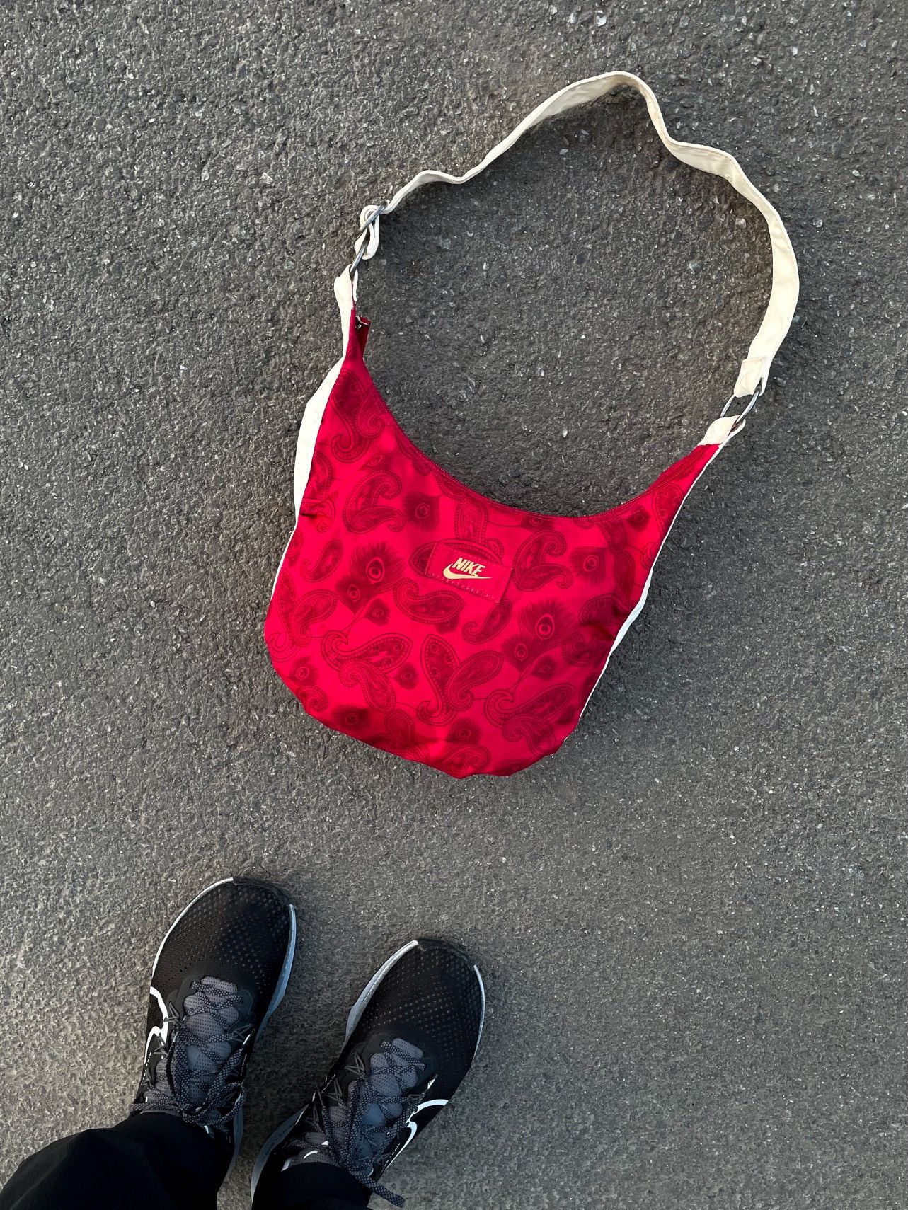 Vintage 🔥 Vintage Nike Crossbody Shoulder Bag Nylon Messenger Y2k🔥 Size ONE SIZE - 8 Thumbnail