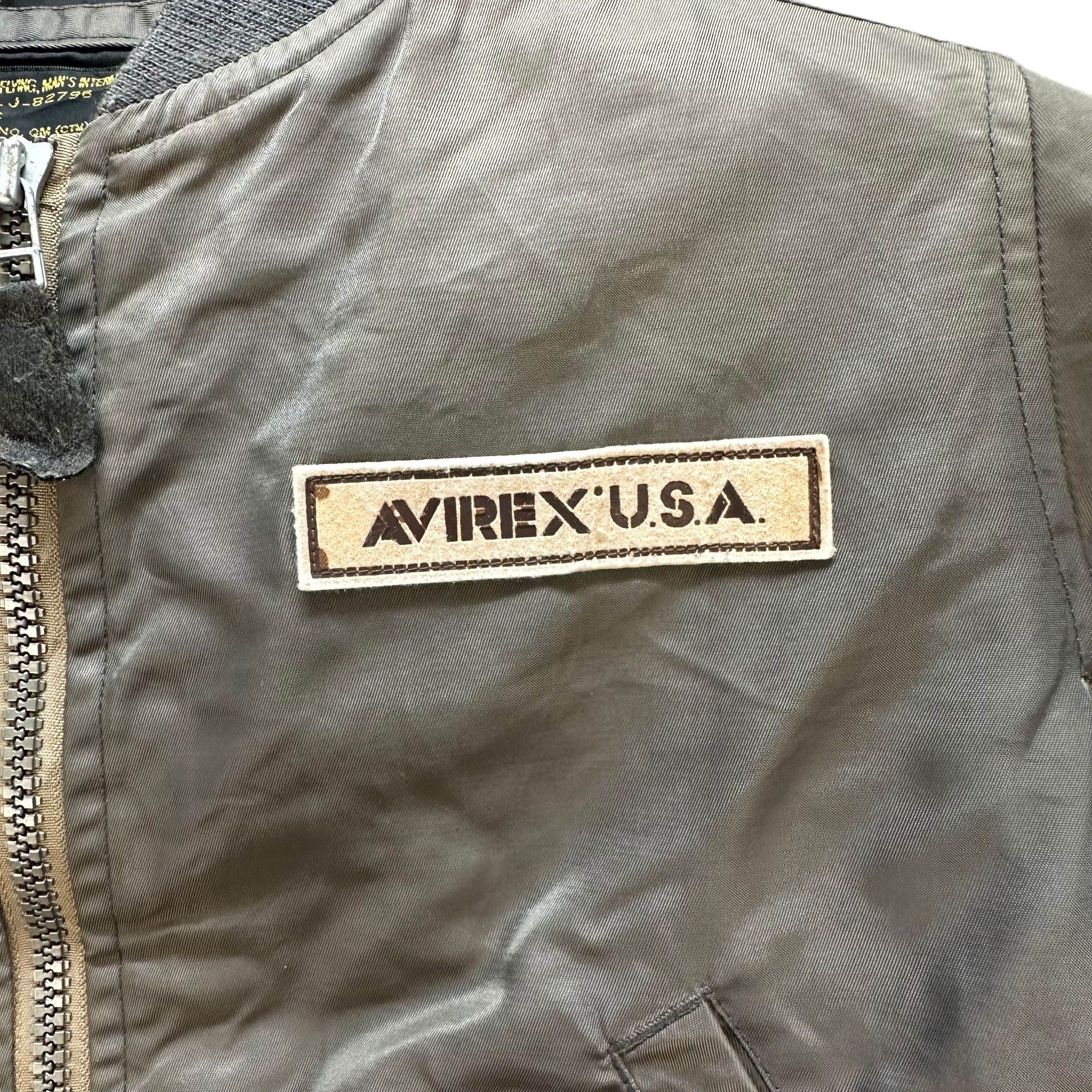 Avirex AVIREX USA Big Logo Junior MA-1 Bomber Jacket #A42-0949 Size US XXS / EU 40 - 5 Thumbnail