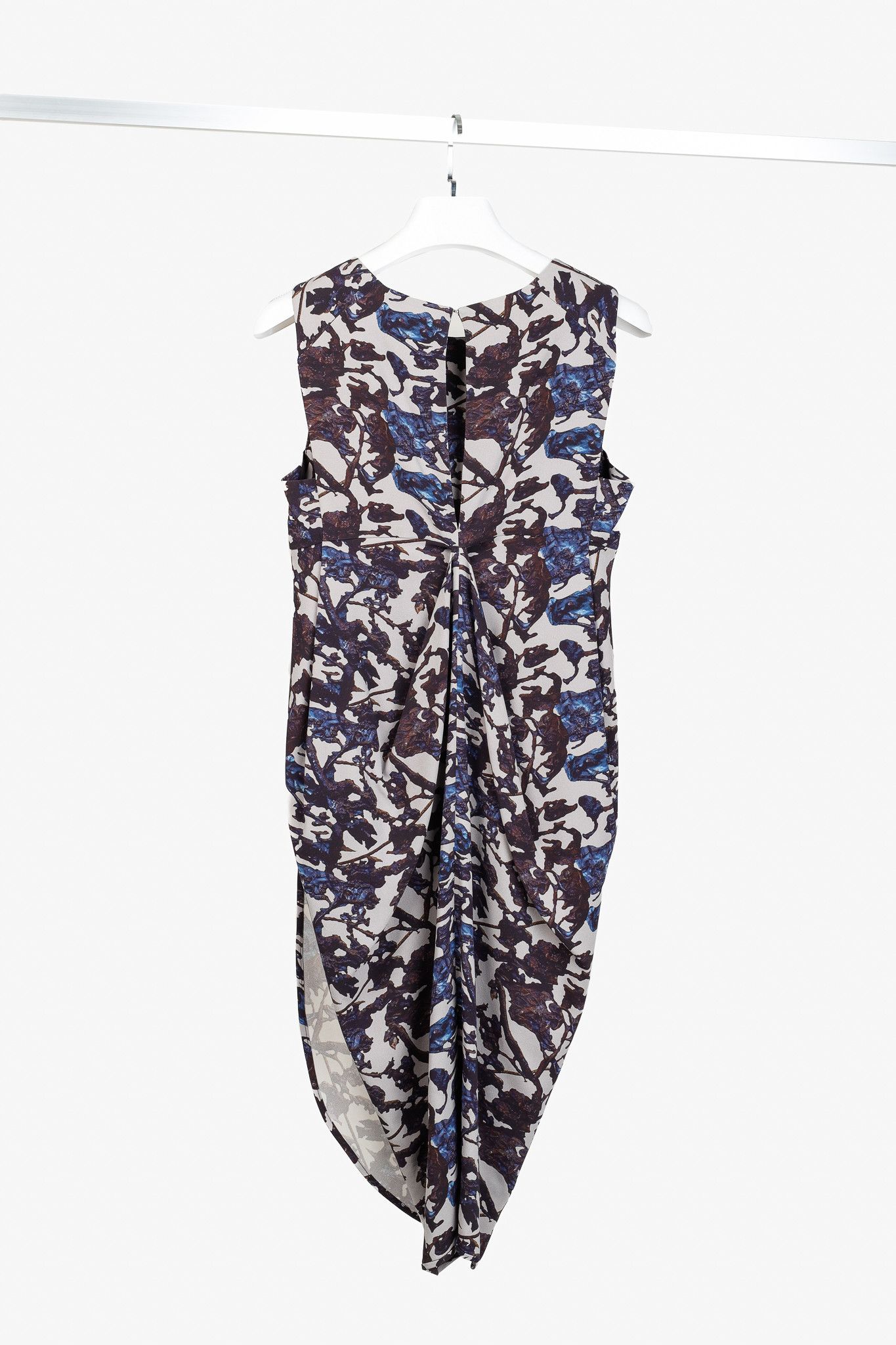Zero + Maria Cornejo Zero + Maria Cornejo Printed Mauves Silk Dress Size S / US 4 / IT 40 - 2 Thumbnail