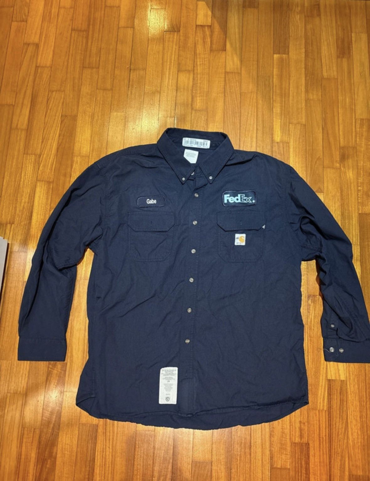 Carhartt 🔥 RARE Carhartt x FedEx FR Work Shirt || Oversize Size US XXL / EU 58 / 5 - 1 Thumbnail