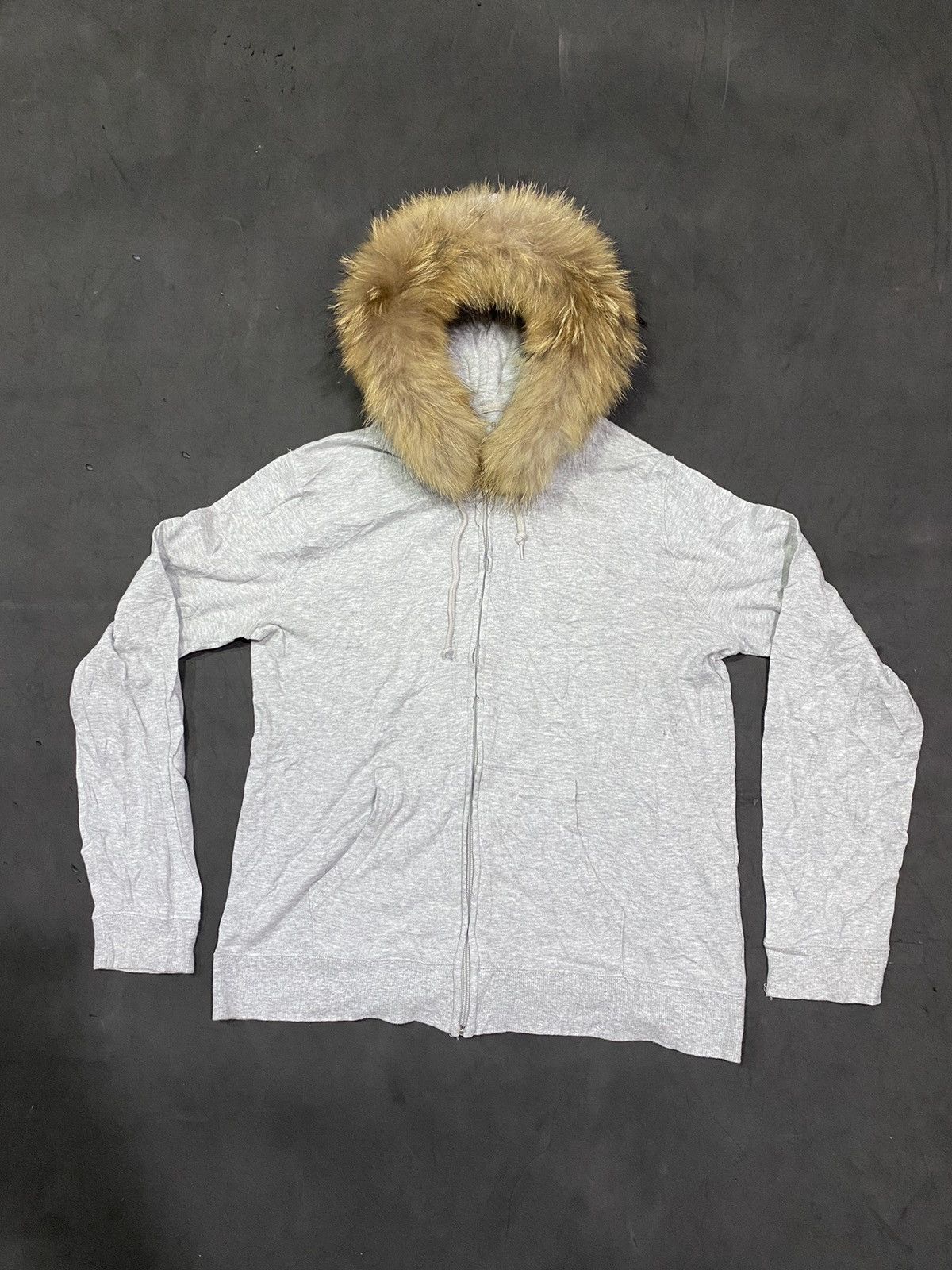 image of If Six Was Nine x Le Grande Bleu L G B Bindingoffertheoria Japan Grey Furhoodie Lgb Kmrii Styled (S