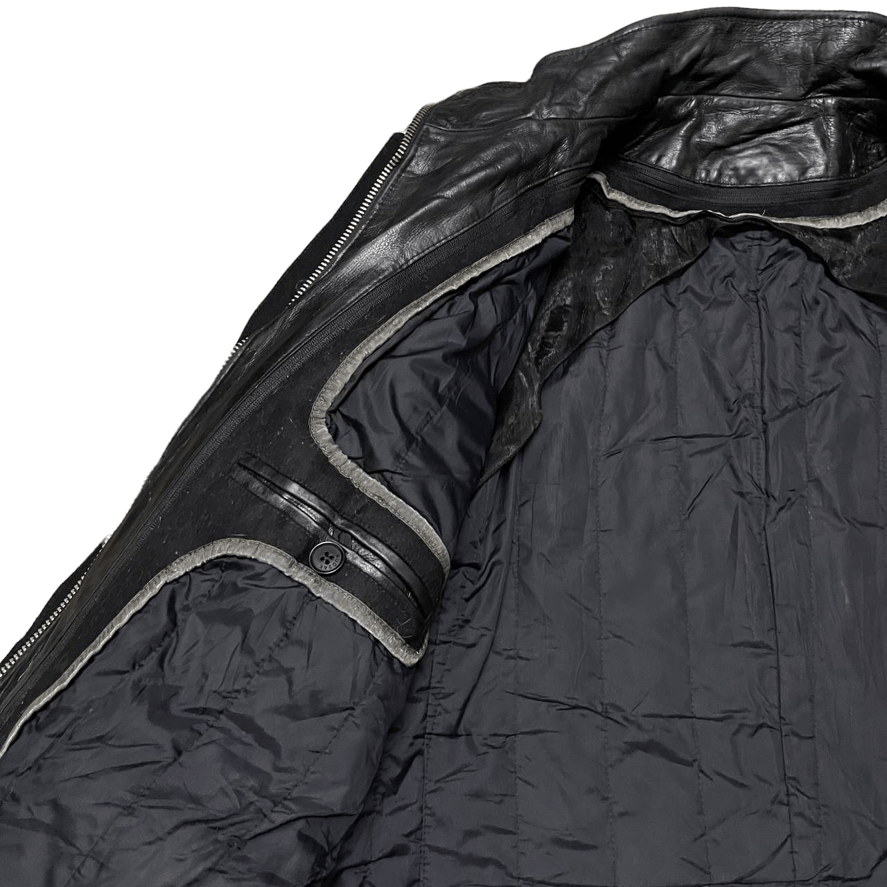 Rudsak Vintage Rudsak Wool Leather Jacket Size US XL / EU 56 / 4 - 12 Thumbnail