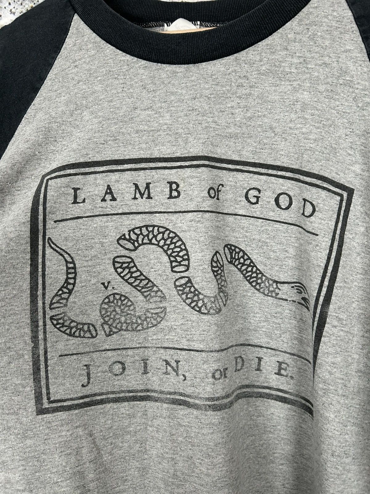 Band Tees Vintage Lamb of God Join Or Die Rock Band Tee 90s Rare Size US XL / EU 56 / 4 - 3 Thumbnail