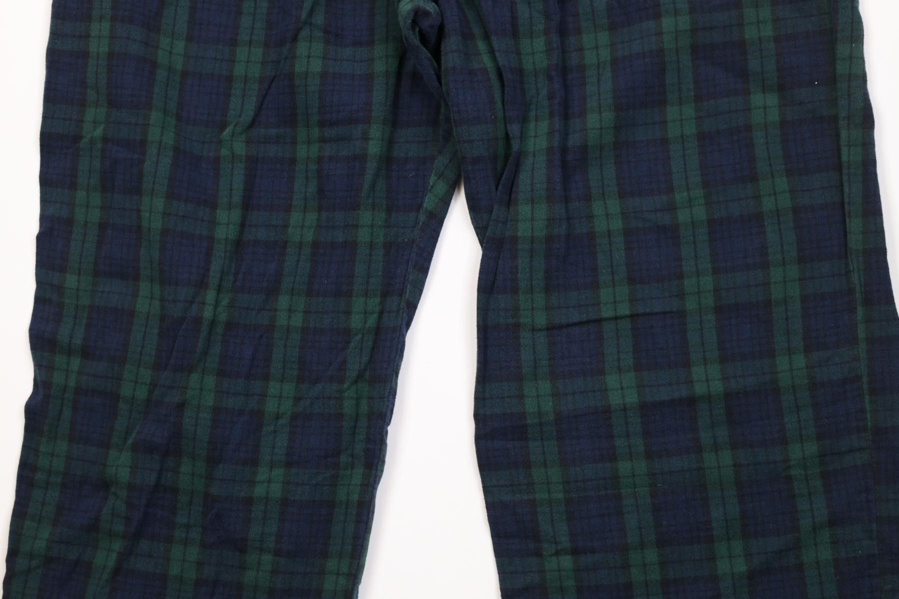 L.L. Bean Vintage 90s Y2K LL Bean Wide Leg Pajamas Pants PJs Plaid Size US 38 / EU 54 - 3 Thumbnail
