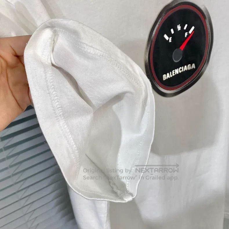 Balenciaga Balenciaga Short Sleeve T-Shirt - Oil Gauge Print Logo - W Size US S / EU 44-46 / 1 - 4 Thumbnail