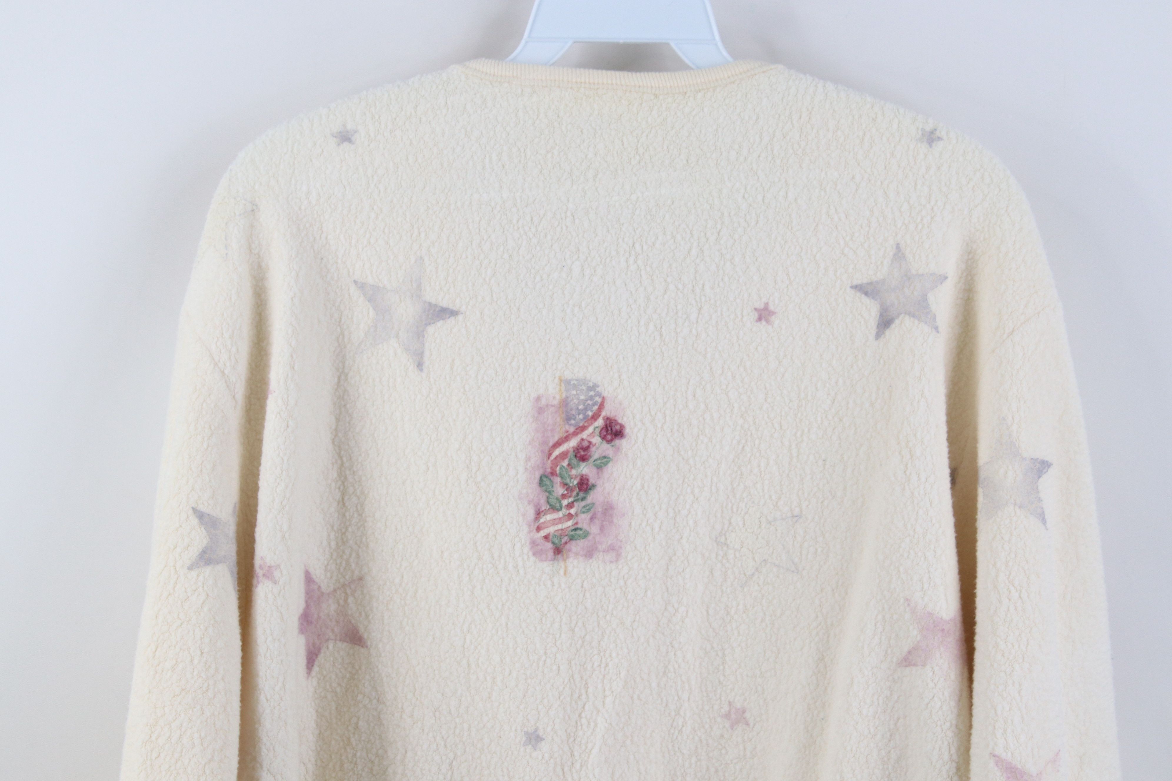 Vintage Vintage 90s Streetwear Over Print Fleece Cardigan Sweater Size XL / US 12-14 / IT 48-50 - 13 Thumbnail
