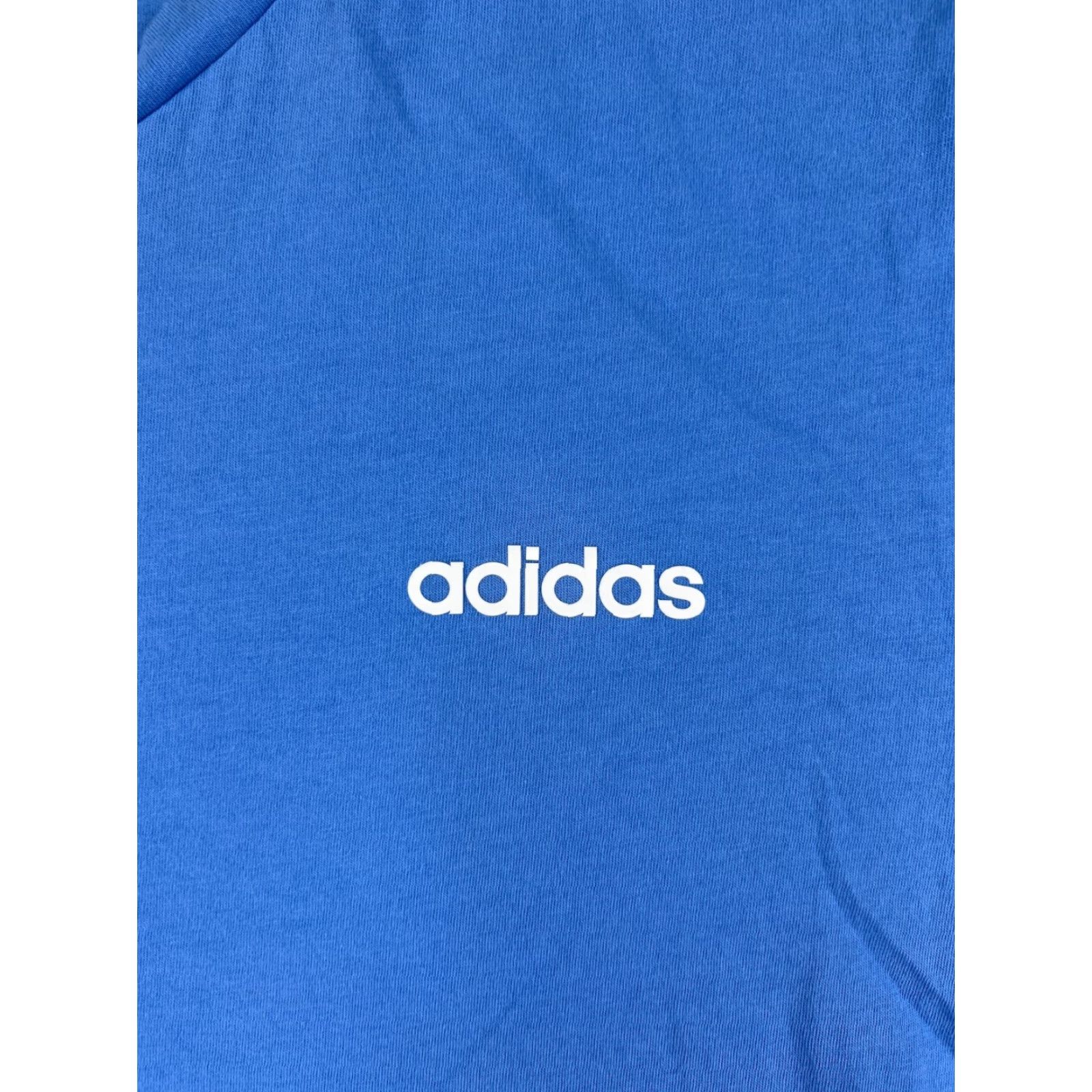 Adidas Adidas Shirt Mens XL Blue Short Sleeve Crew Neck Cotton Logo Size US XL / EU 56 / 4 - 3 Thumbnail