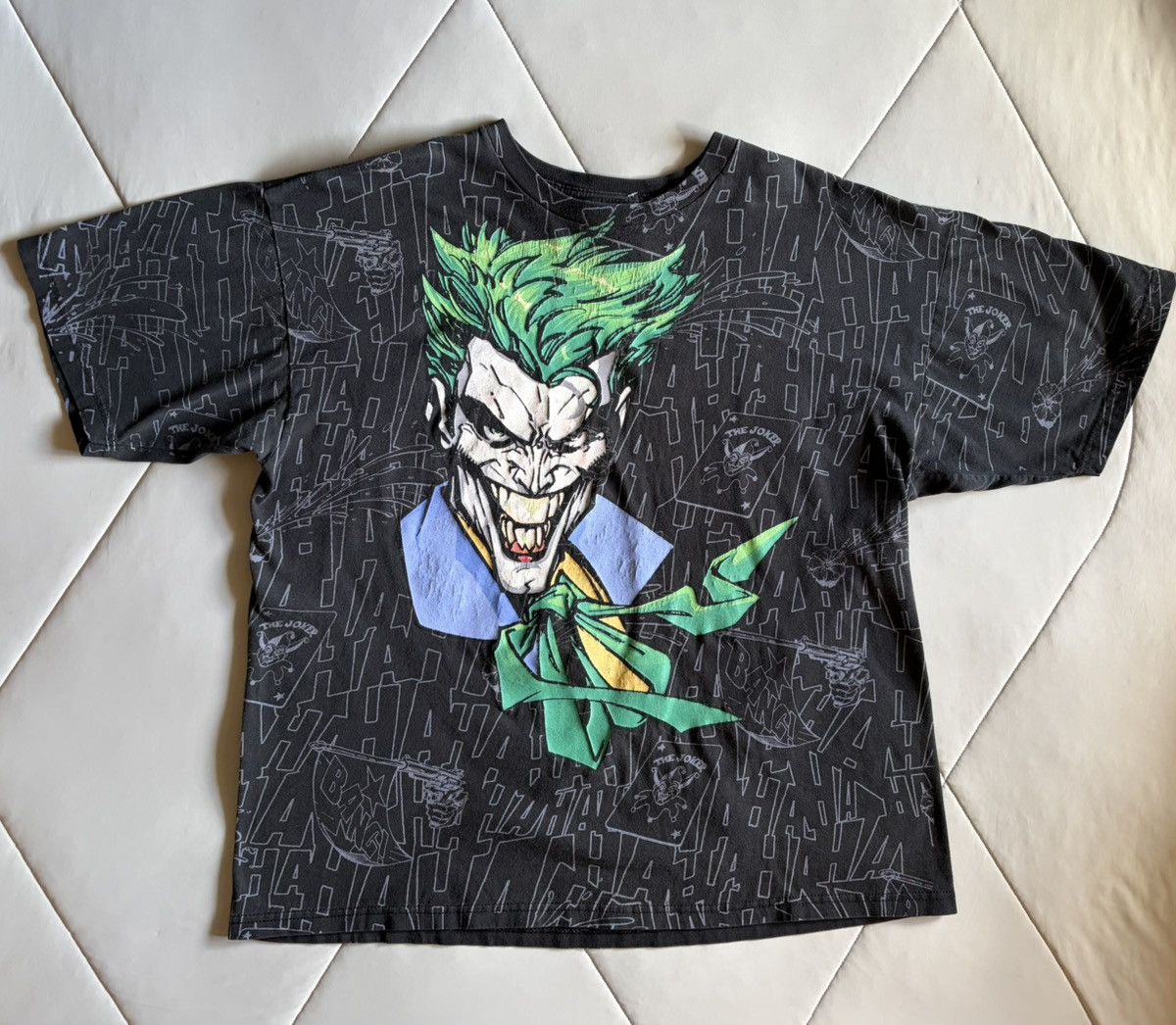 DC Comics Vintage Joker Cygnus AOP T-Shirt (2006) Size XL Size US XL / EU 56 / 4 - 2 Thumbnail