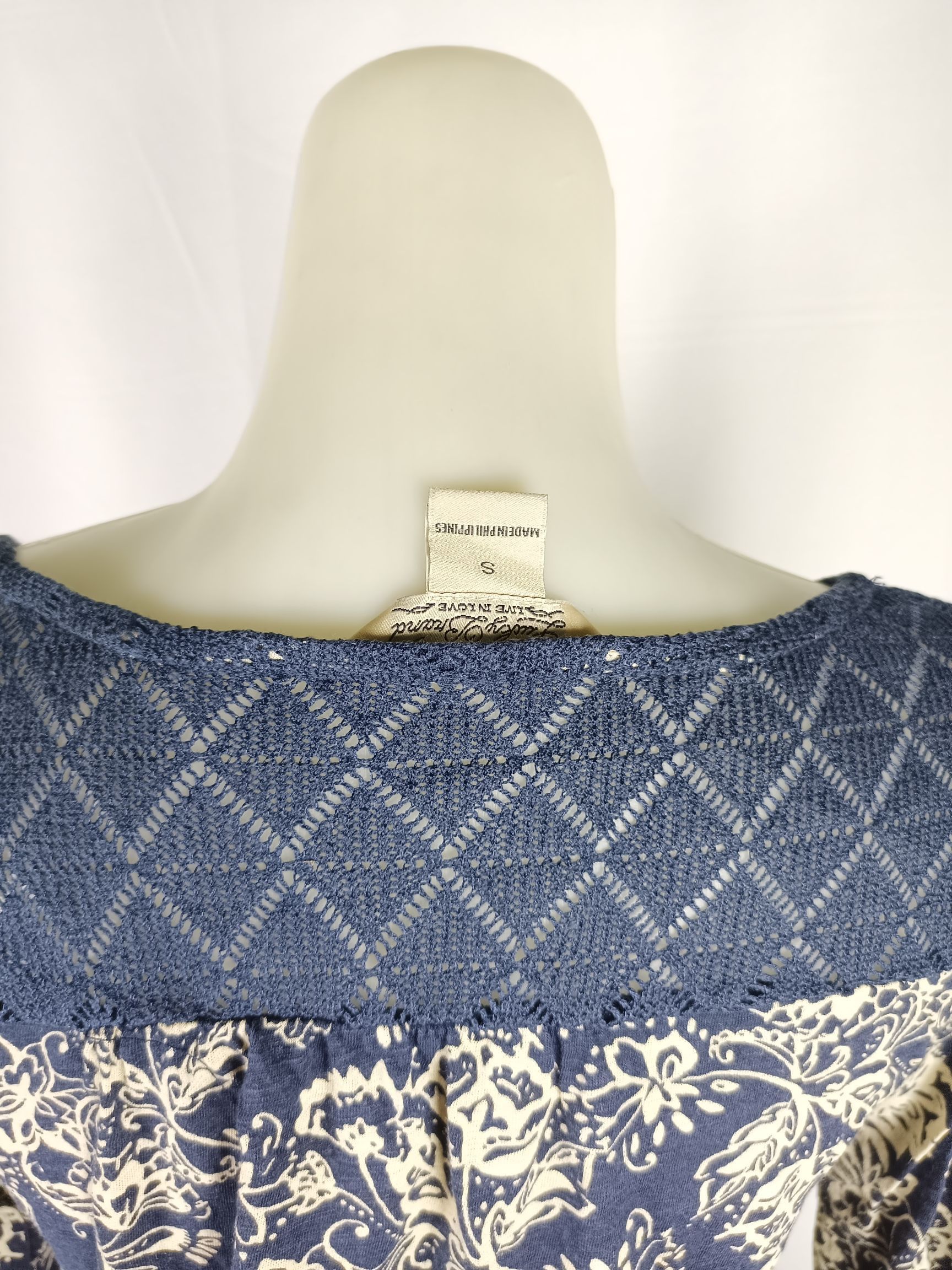 Japanese Brand × Lucky Brand LUCKY BRAND LIVE IN LOVE Women's Blouse Shirt Top Bohemian Size S / US 4 / IT 40 - 3 Thumbnail