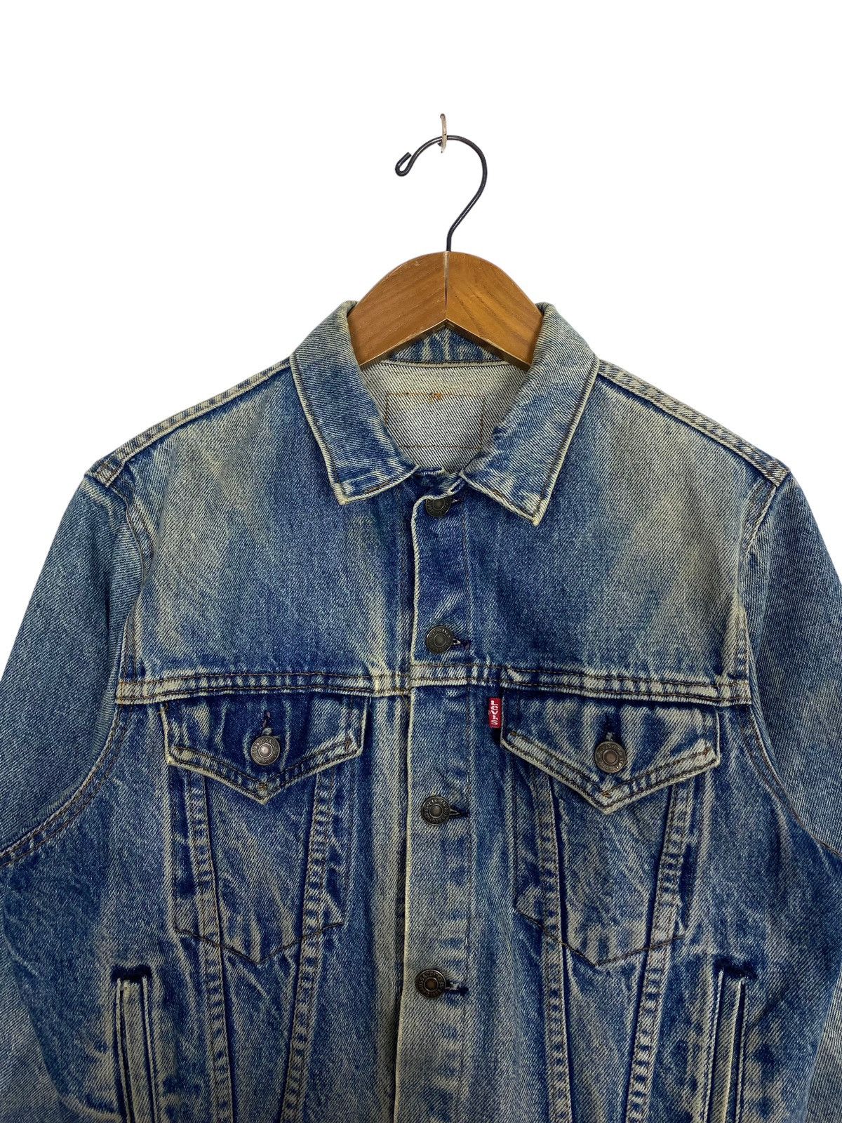 Levi's Rare‼️ Vintage DISTRESSED Levi’s Denim Trucker Jacket Size US S / EU 44-46 / 1 - 4 Thumbnail