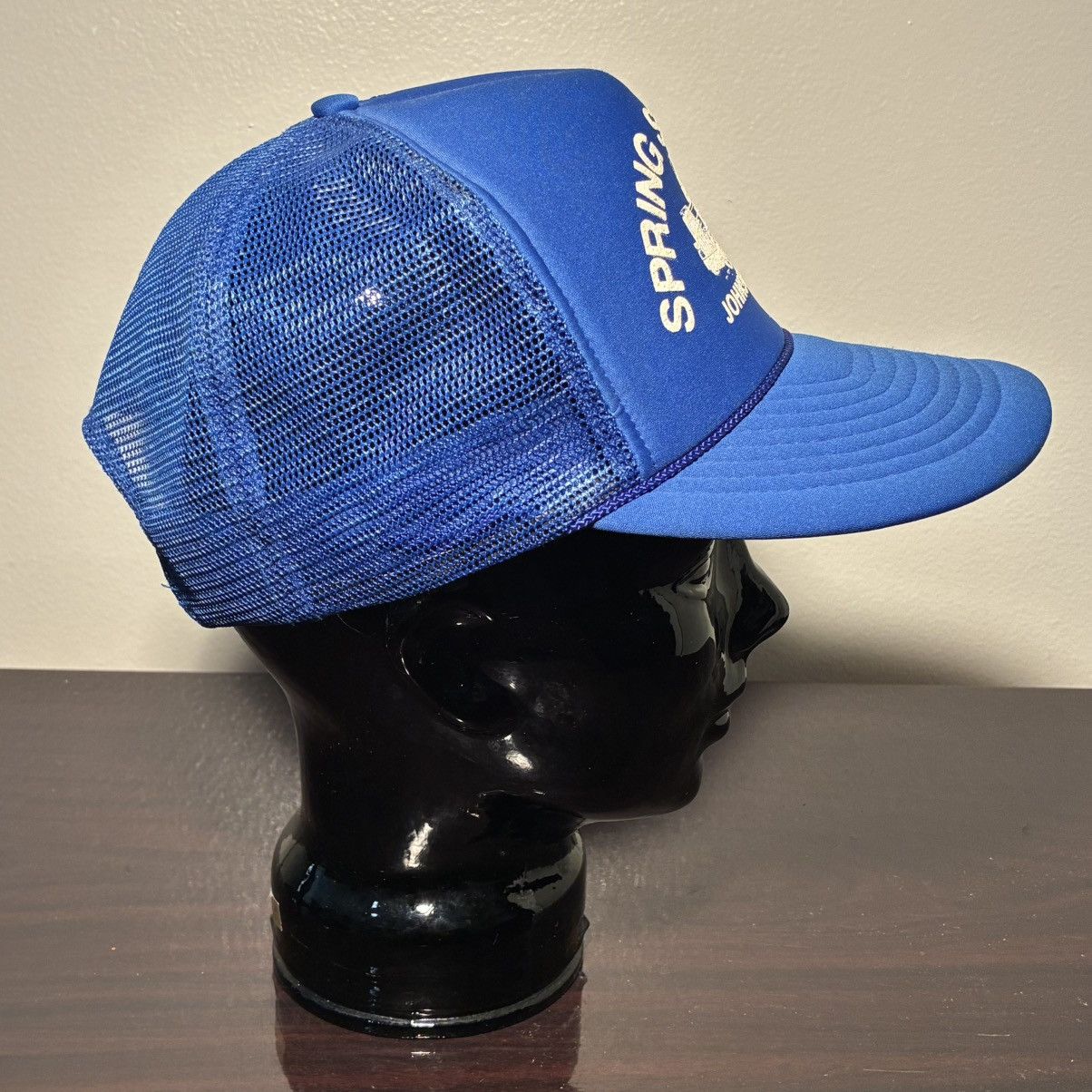 Other 80s Nissin Spring Service Co. blue trucker hat Size ONE SIZE - 2 Thumbnail