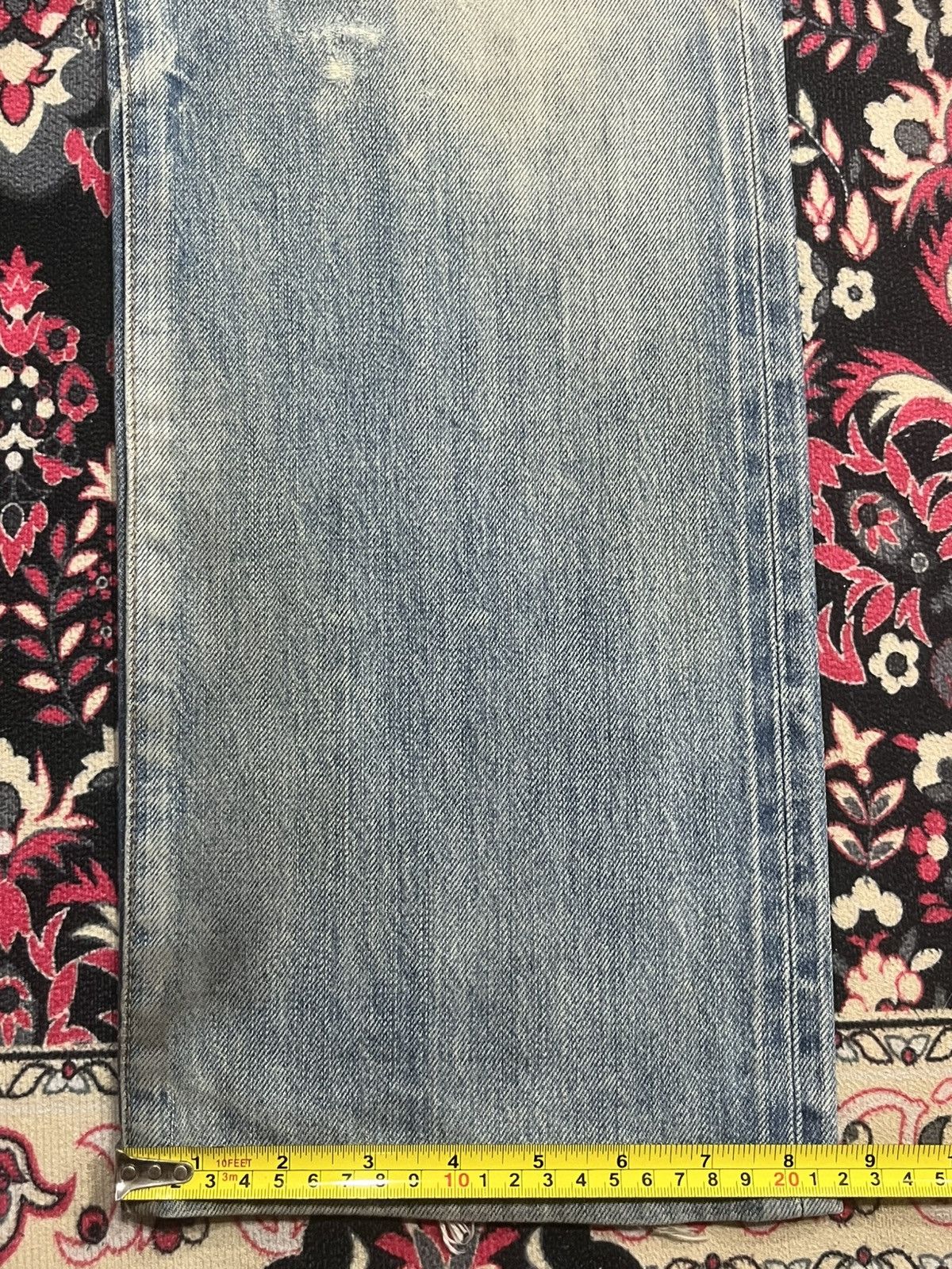 Chimala Japanese Brand Chimala Blue Washed Distressed Selvedge Jeans Size US 29 - 19 Thumbnail