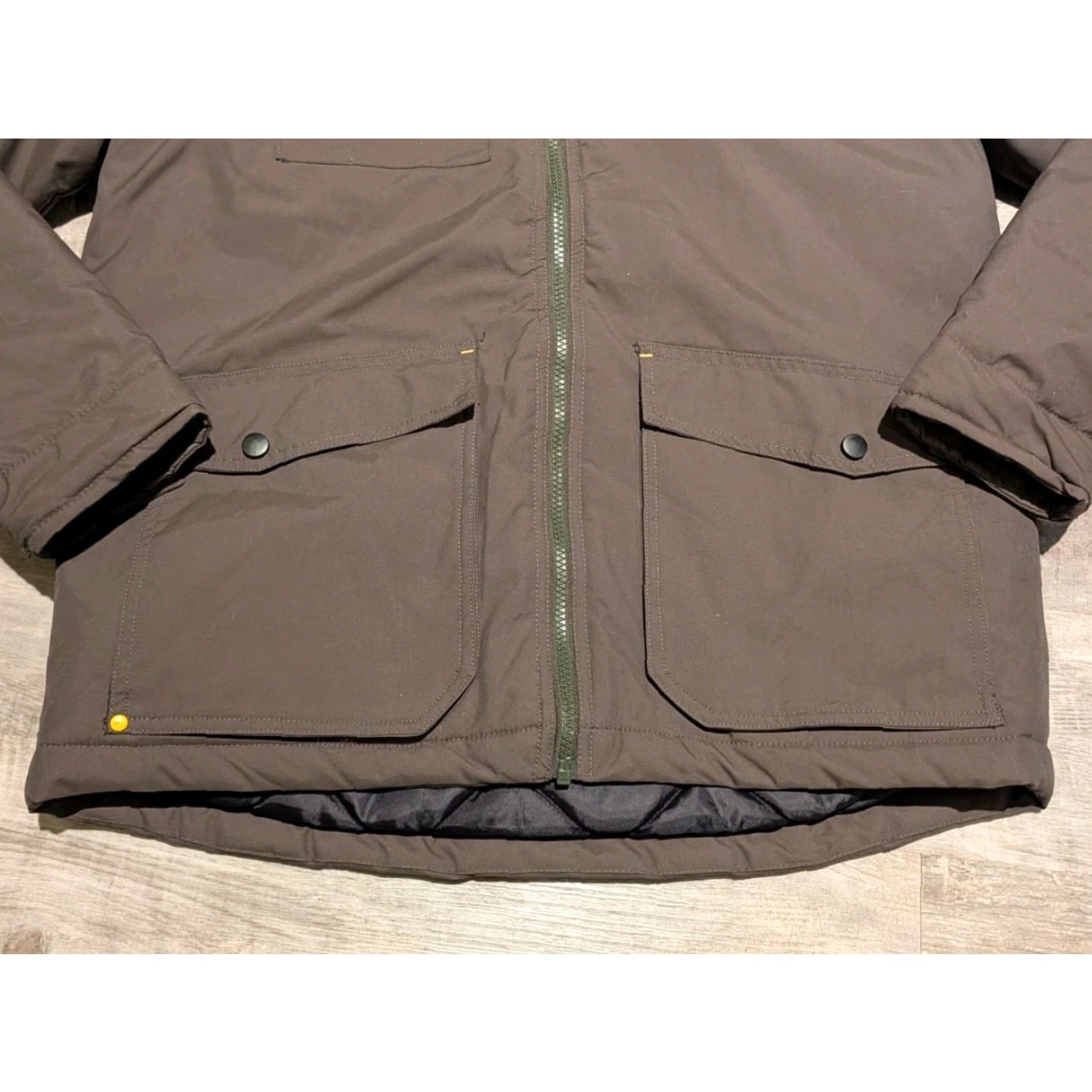 Vintage Hard Land Jacket Mens Tactical Series Outdoor Insulated Mid-Length Zip Hooded Pockets Waterproof Green Size M Military Coat Size US M / EU 48-50 / 2 - 5 Thumbnail