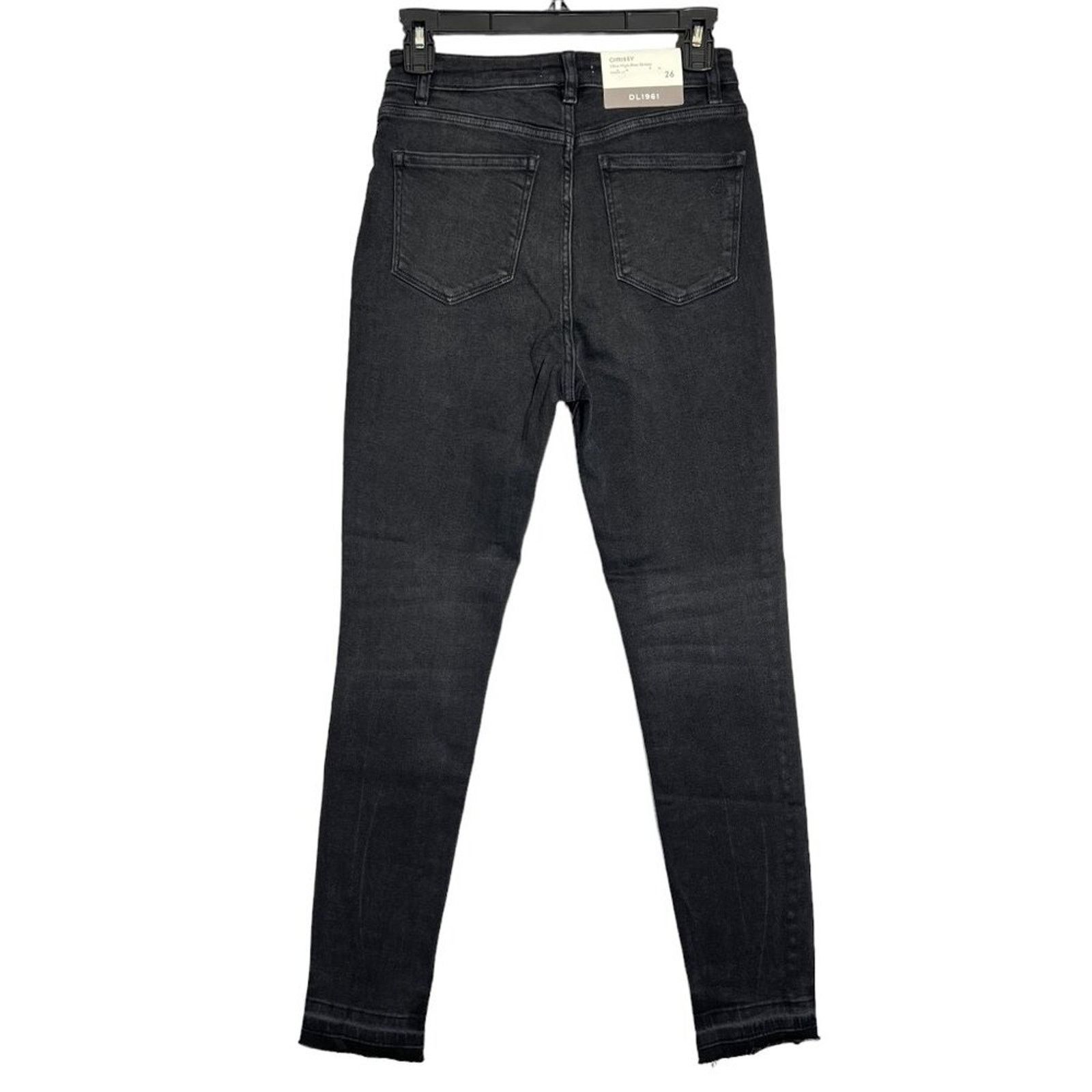 DL1961 DL1961 Chrissy Skinny Jeans Black Studded Size 26 Size 26" / US 2 / IT 38 - 4 Thumbnail