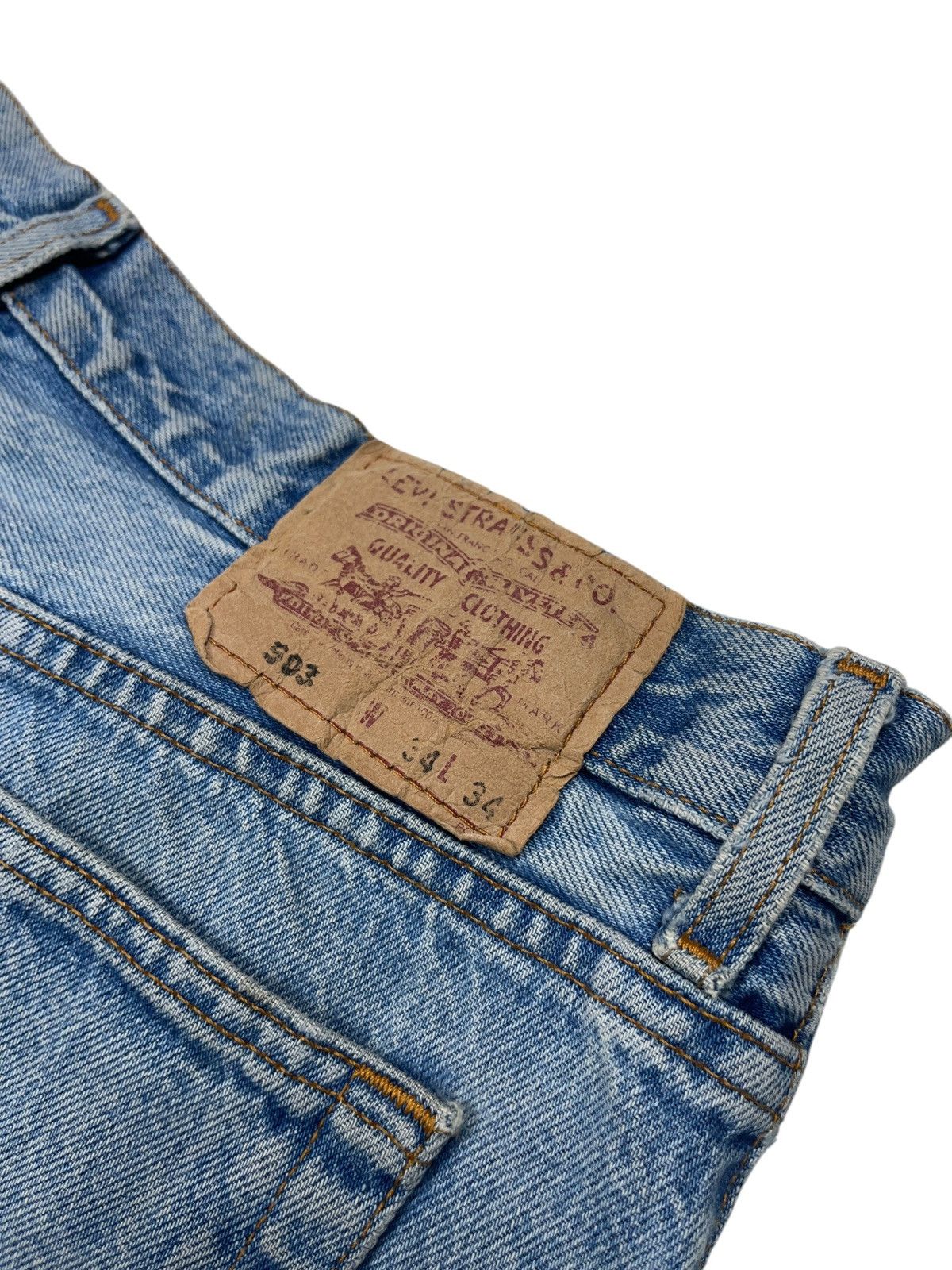 Levi's × Vintage Vintage Levi’s 503 Distressed Jeans 34x34 Size US 34 / EU 50 - 12 Thumbnail