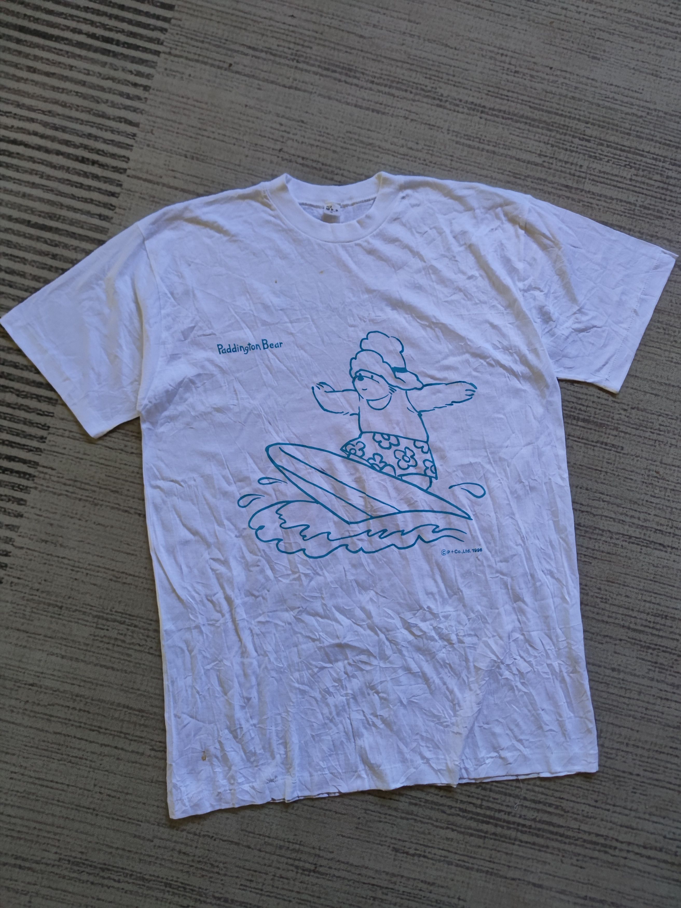 Vintage Vintage 1996 Paddington Bear in Summer T Shirt Size US M / EU 48-50 / 2 - 1 Thumbnail