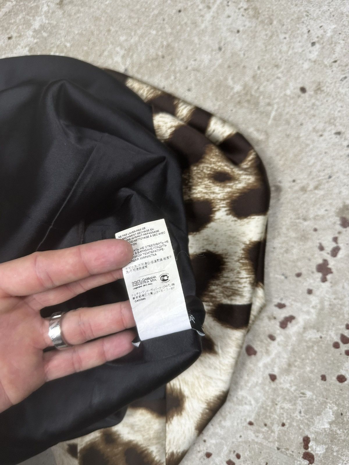 Dolce & Gabbana Dolce & Gabbana Silk Midi Leopard Print Dress Size M / US 6-8 / IT 42-44 - 16 Thumbnail