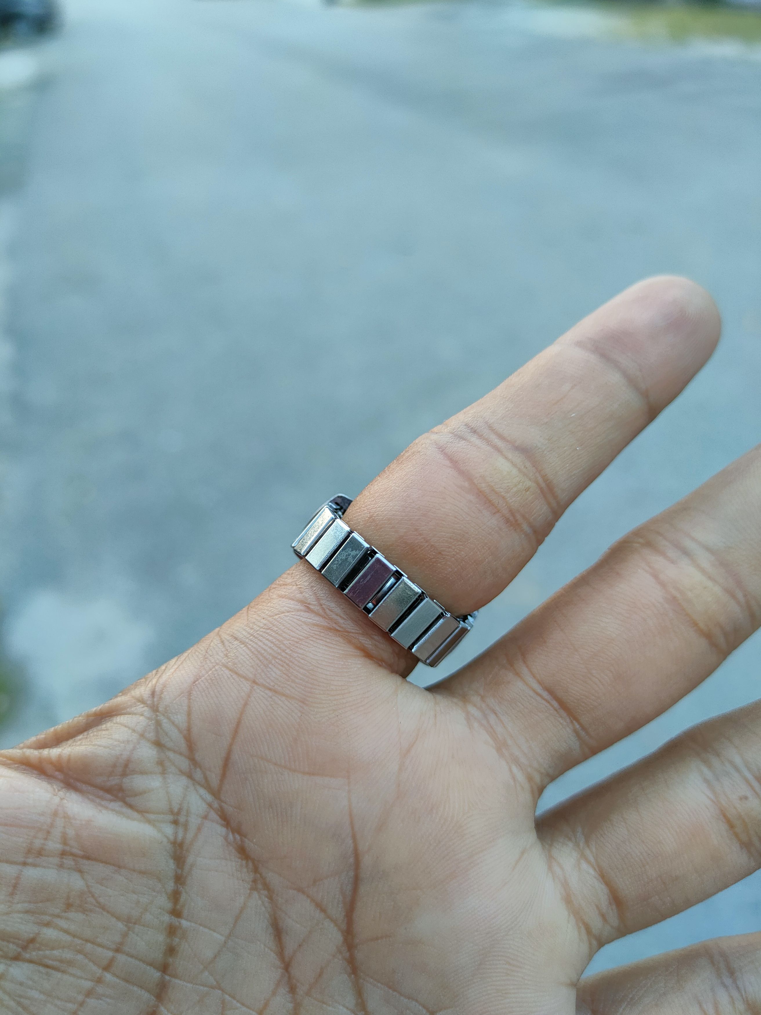 Japanese Brand Ring Watch silver stretchable japan #dlas Size ONE SIZE - 3 Thumbnail