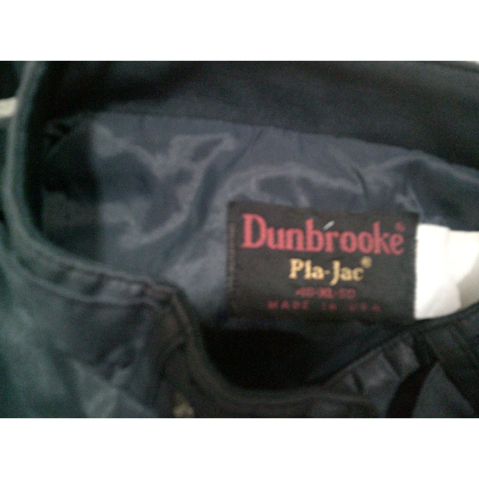 Dunbrooke VINTAGE Dunbrooke Bomber Jacket Pla Jac Blue XL Mens Double Sided Full Zip Stand-Up Collar Regular Jacket Blue XL Mens Jacket Size US XL / EU 56 / 4 - 6 Thumbnail
