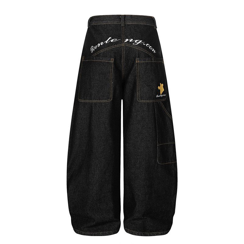 Jean American Retro Loose-Fit Street-Style Casual Jeans Size US 32 / EU 48 - 2 Thumbnail