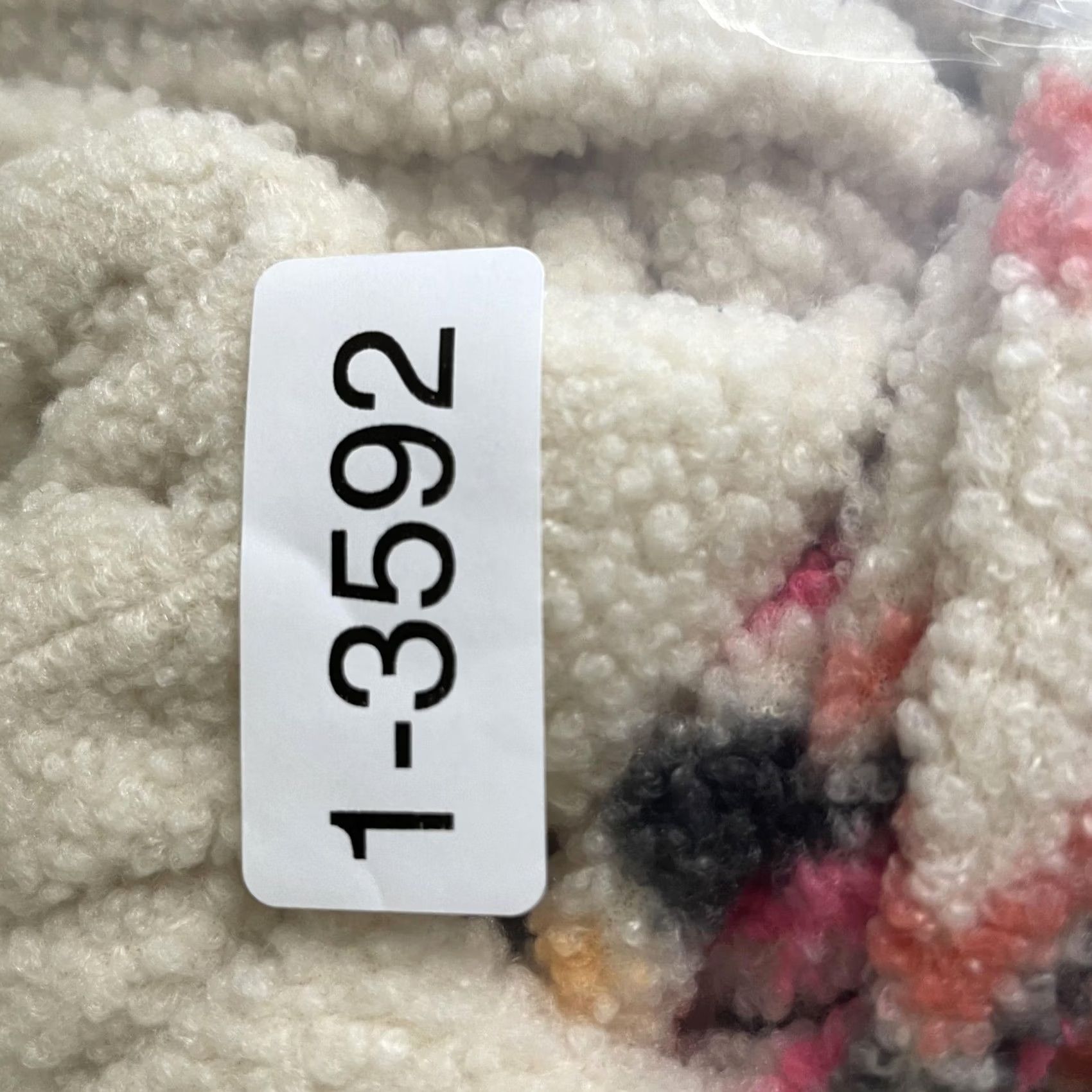 Loft VINTAGE LOFT Sweater Womens Medium White Sherpa Fleece Fair Isle Mock Neck Pullover Size M / US 6-8 / IT 42-44 - 7 Thumbnail