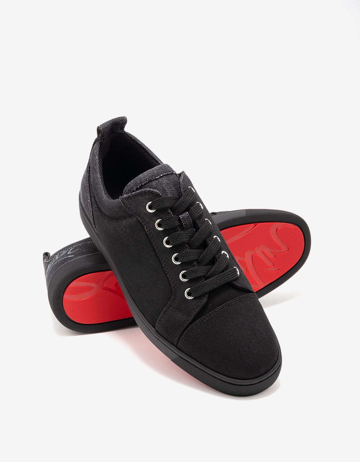 Christian Louboutin Christian Louboutin Fun Louis Junior Black Denim Trainers Size US 9 / EU 42 - 7 Thumbnail