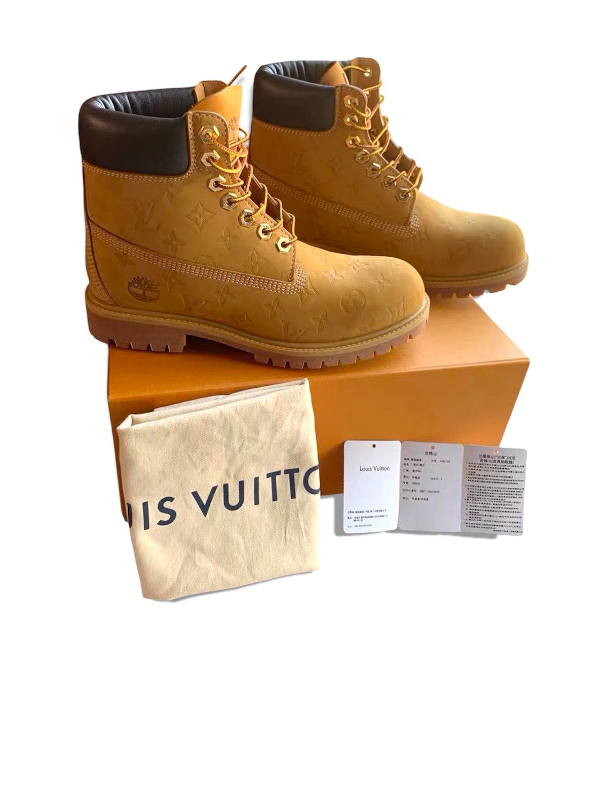 Louis Vuitton × Timberland Louis Vuitton X Timberland 9 Ankle Boots “6 Wheat Monogram Size US 9 / EU 42 - 2 Thumbnail