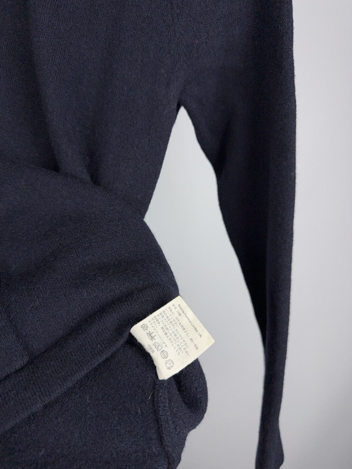 Folk Luxury Folk Knit Pocket Long Sleeve Sweater Minimal Navy Size XS / US 0-2 / IT 36-38 - 8 Thumbnail