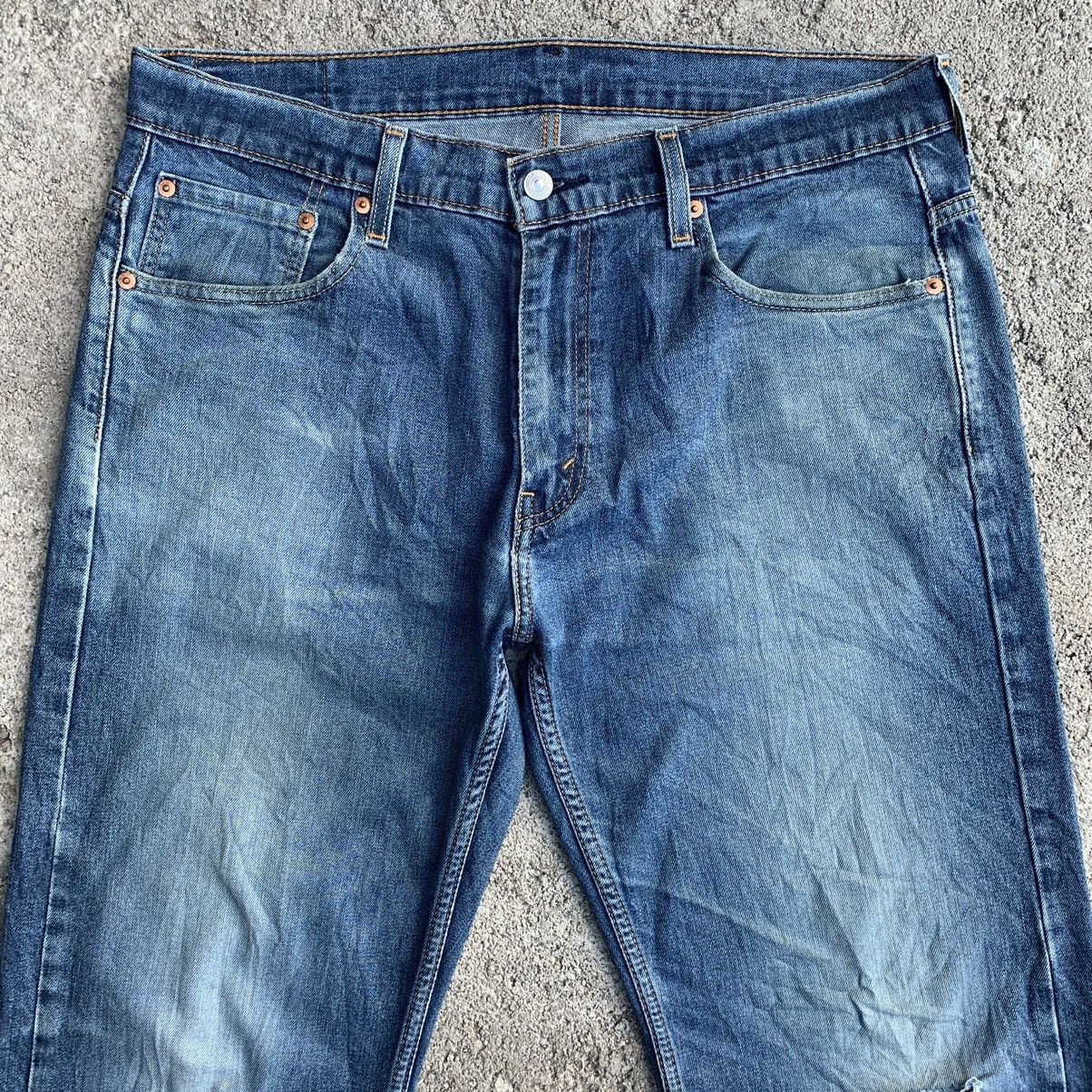 Levi's Levis 569 Distressed Denim Jeans Pants W37 Size US 37 - 3 Thumbnail