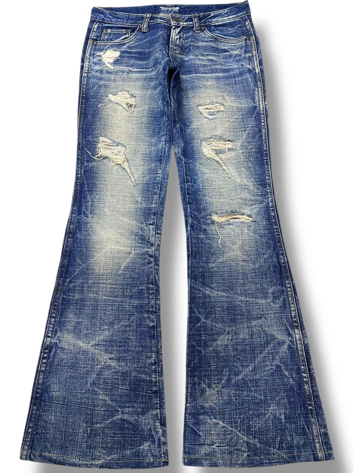 Hysteric Glamour Vintage Japanese Brand Flare Mudwash Grunge Distress Denim Size US 30 / EU 46 - 1 Thumbnail