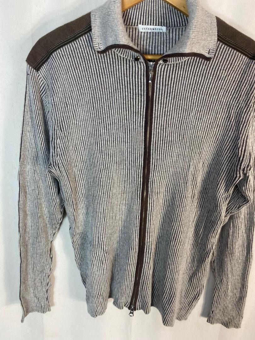 Japanese Brand Unisex 🔥Intermezzo knit zipper sweater Size US M / EU 48-50 / 2 - 3 Thumbnail