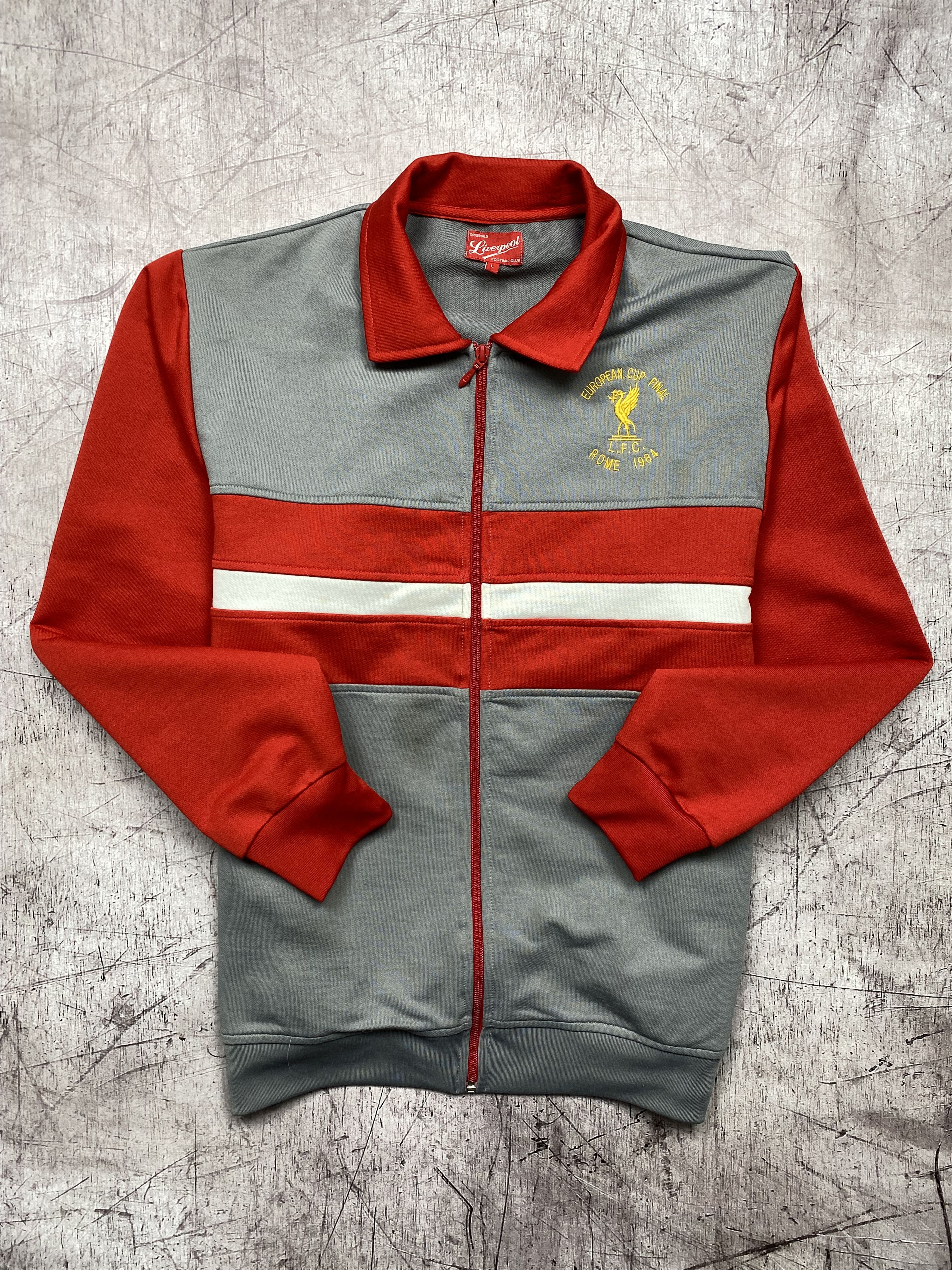 Vintage Olympic Liverpool - Rome 1984 Final Vintage Track Top Jacket Size US L / EU 52-54 / 3 - 1 Thumbnail
