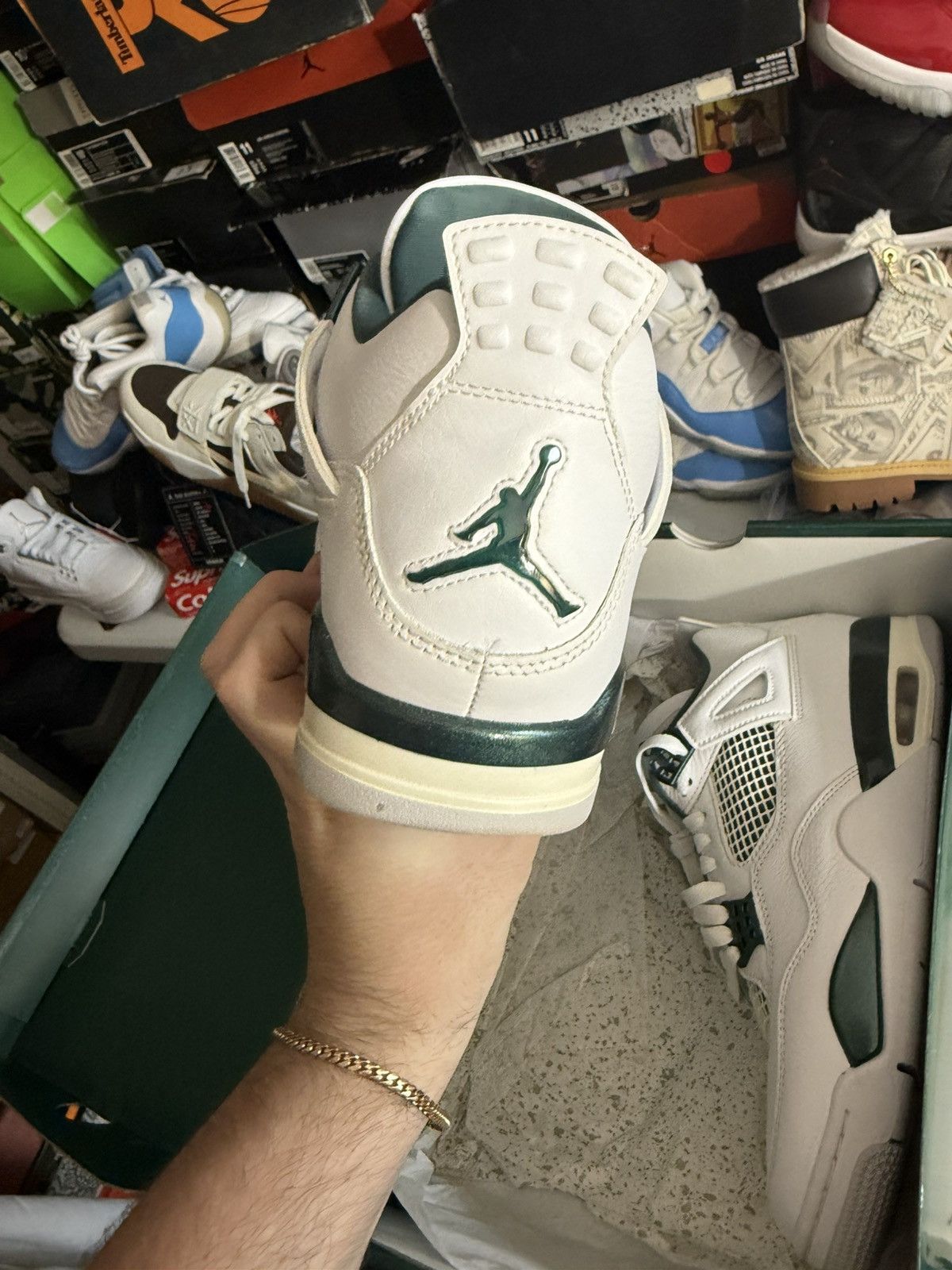 Jordan Brand Jordan retro 4 oxidized green sz 9.5 Size US 9.5 / EU 42-43 - 4 Thumbnail